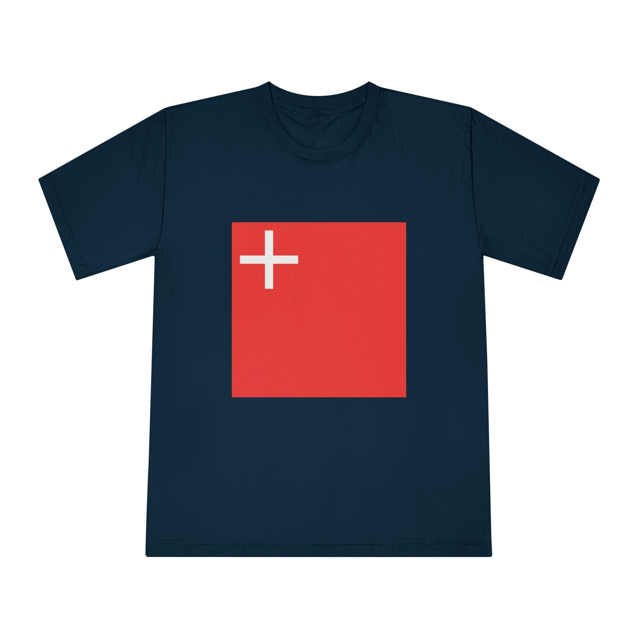 Flag of Canton of Schwyz Unisex Classic Crewneck T Shirt - Image 17