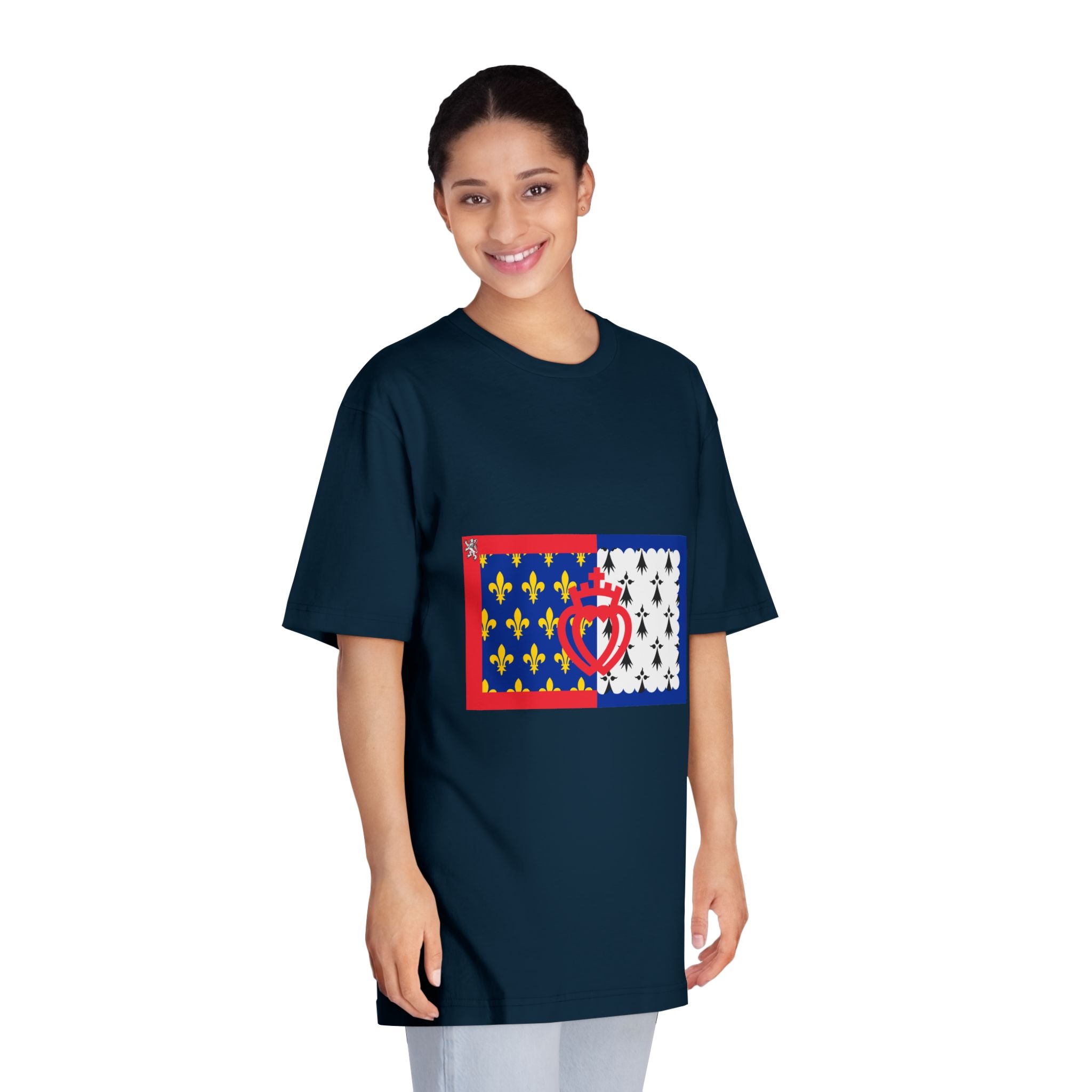 Cultural Flag of Pays de La Loire Unisex Classic Crewneck T Shirt - Image 19