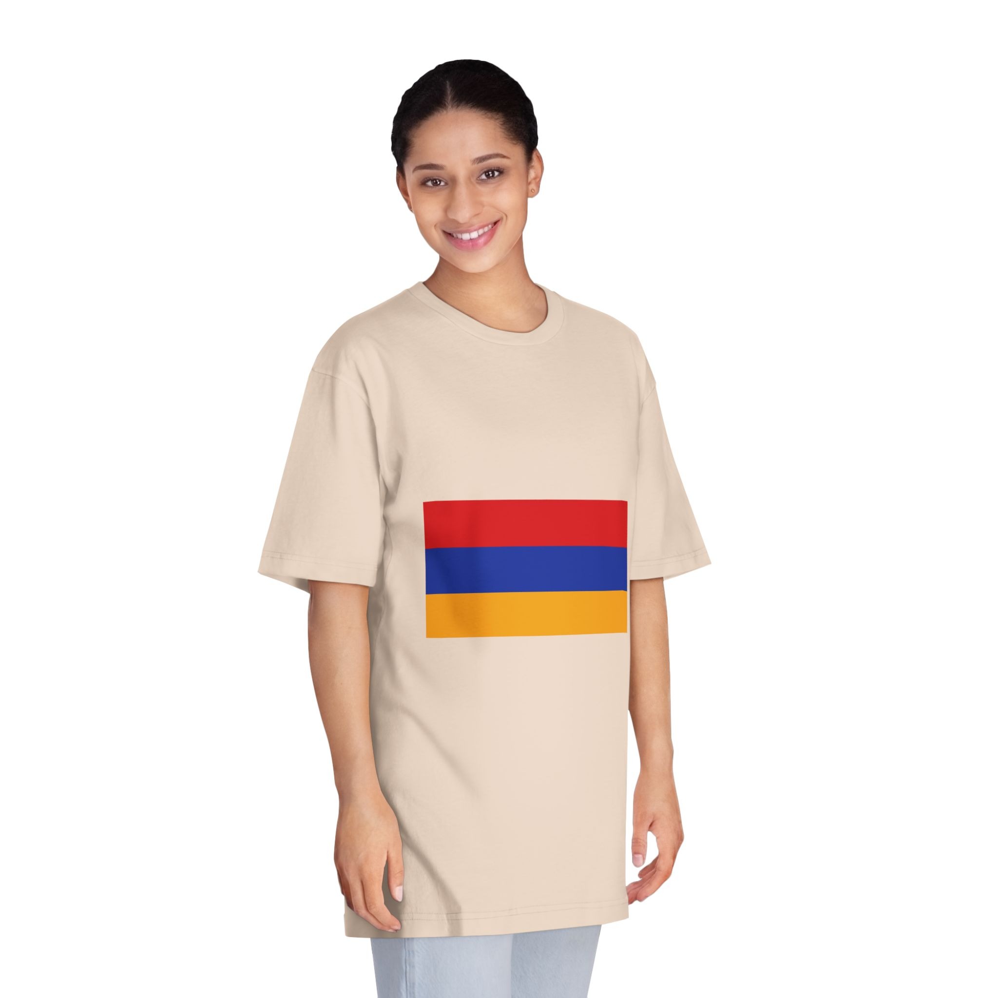 Flag of Armenia Unisex Classic Crewneck T Shirt - Image 11