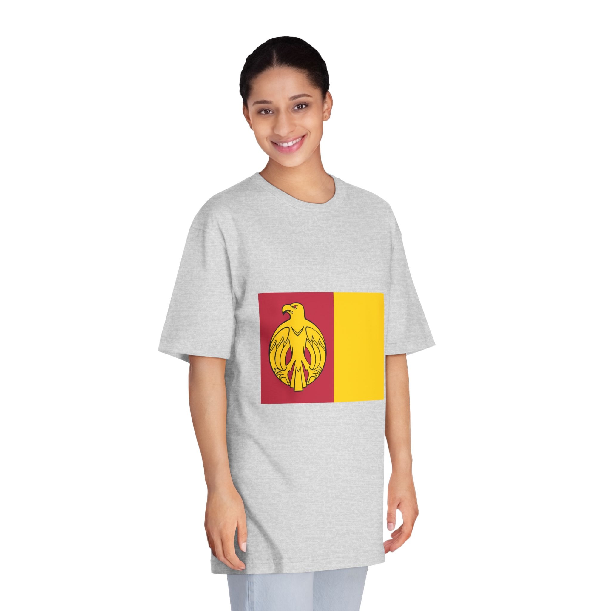 Flag of Kirovohrad Oblast Unisex Classic Crewneck T Shirt - Image 15