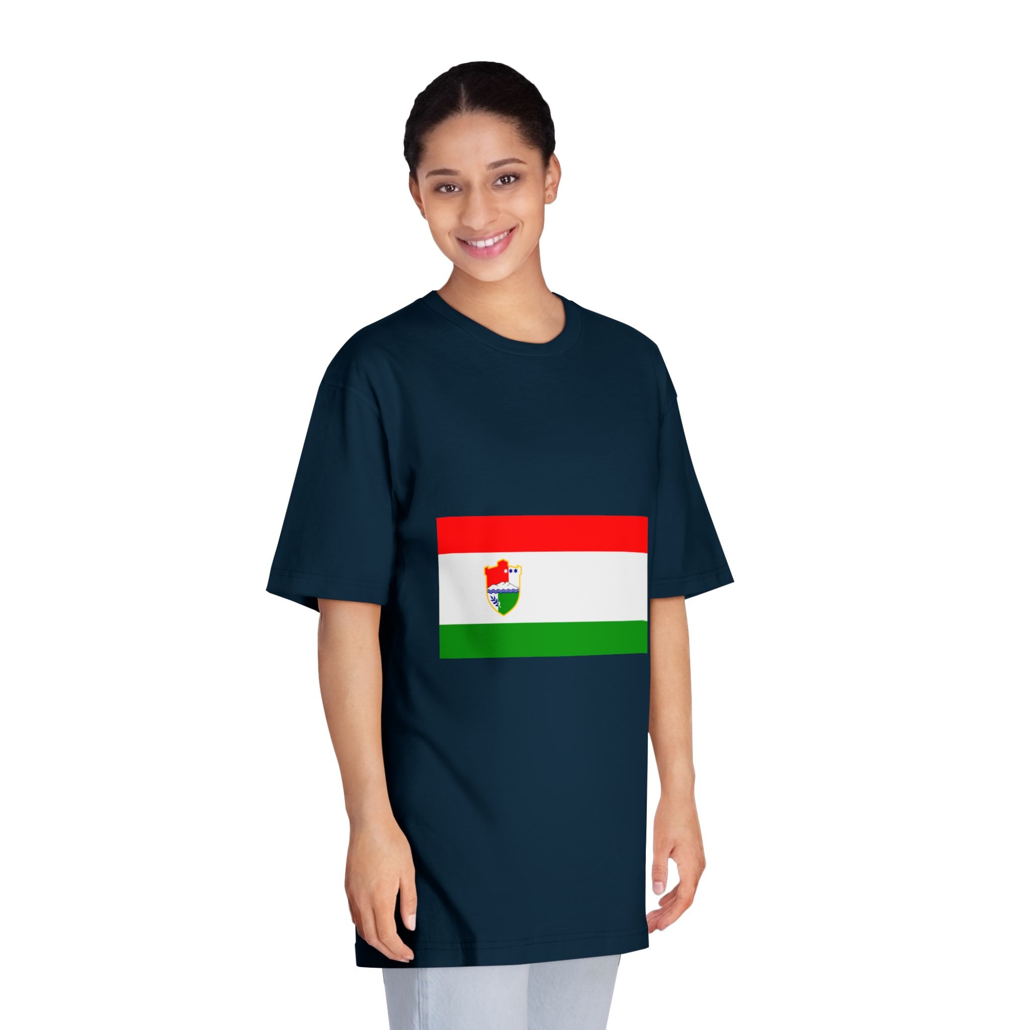 Flag of Central Bosnia Unisex Classic Crewneck T Shirt - Image 19