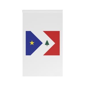 Flag New England Acadians Red White Blue Banner Symbolizing Frenchacadian Heritage Identity Northeas House Banner