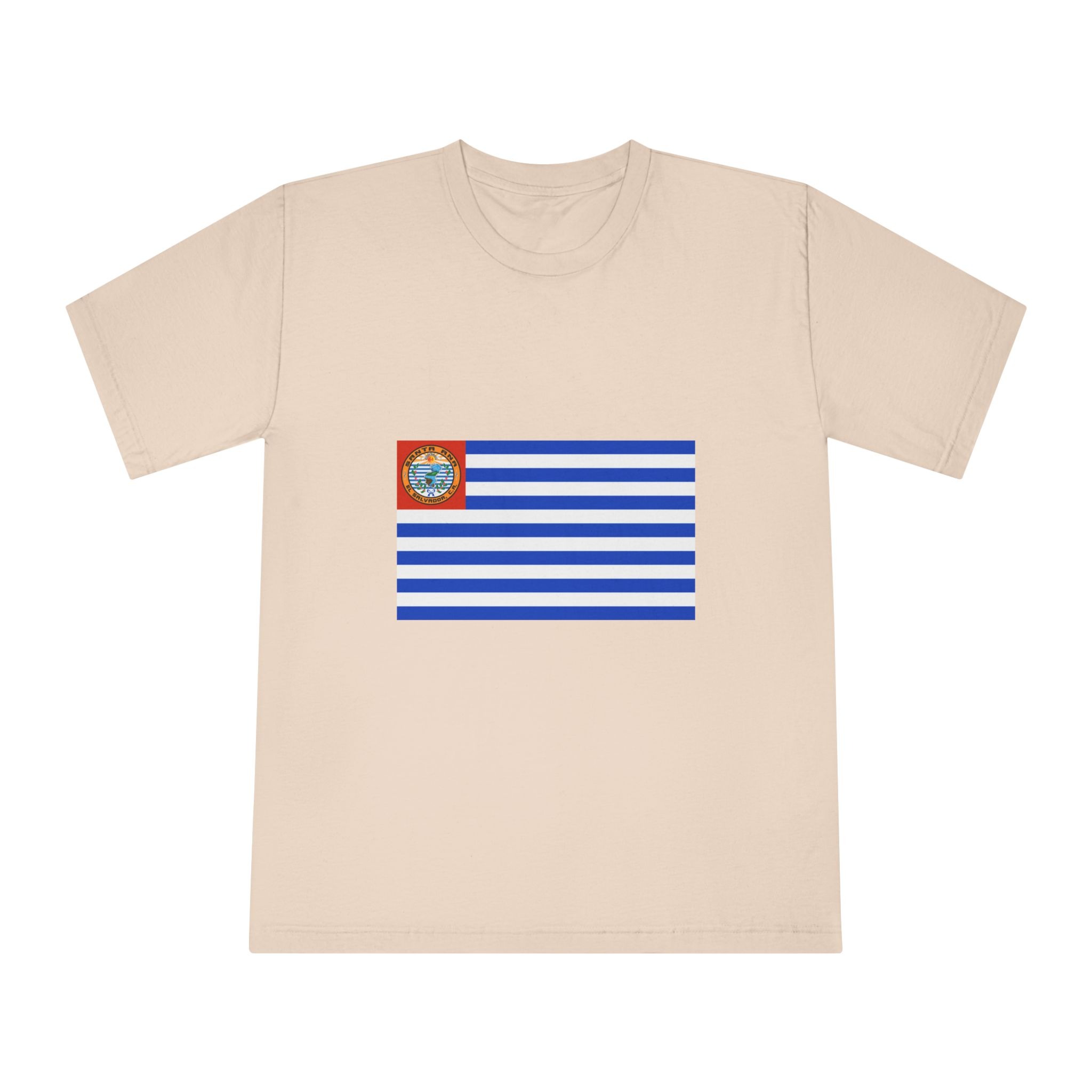 Bandera de Santa Ana, El Salvador Unisex Classic Crewneck T Shirt - Image 9