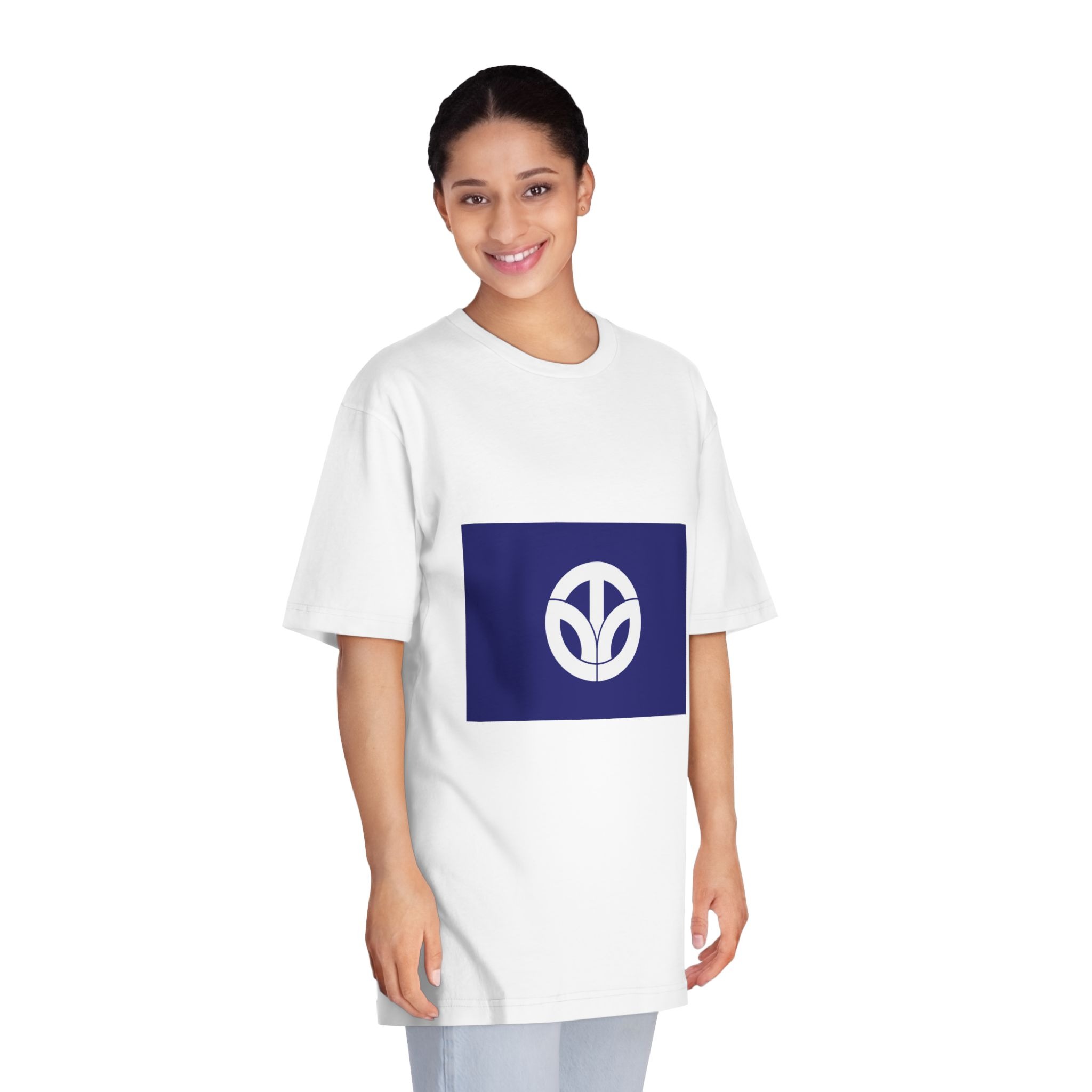 Flag of Fukui Prefecture Unisex Classic Crewneck T Shirt - Image 3