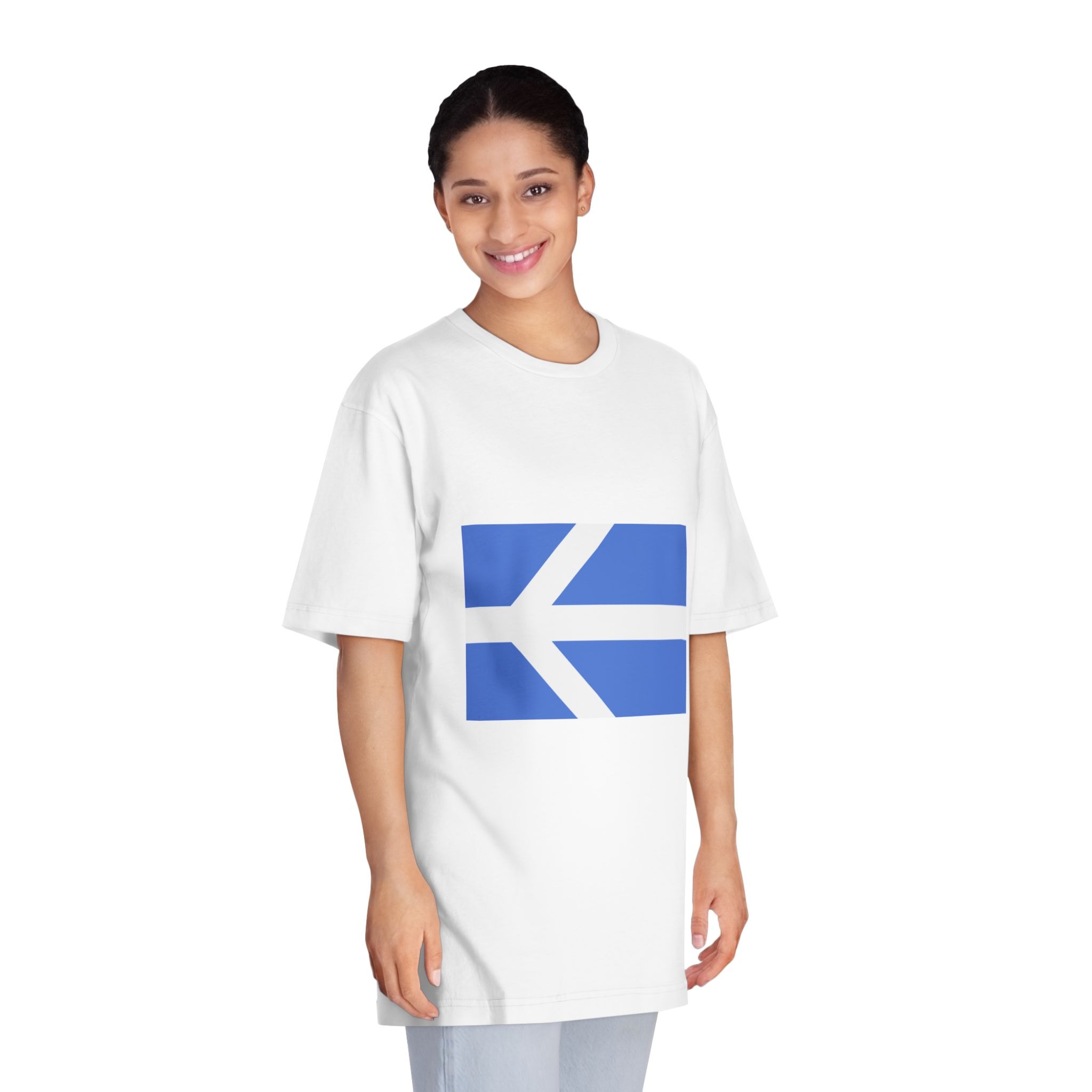 Flag of Lawrence, Massachusetts Unisex Classic Crewneck T Shirt - Image 3