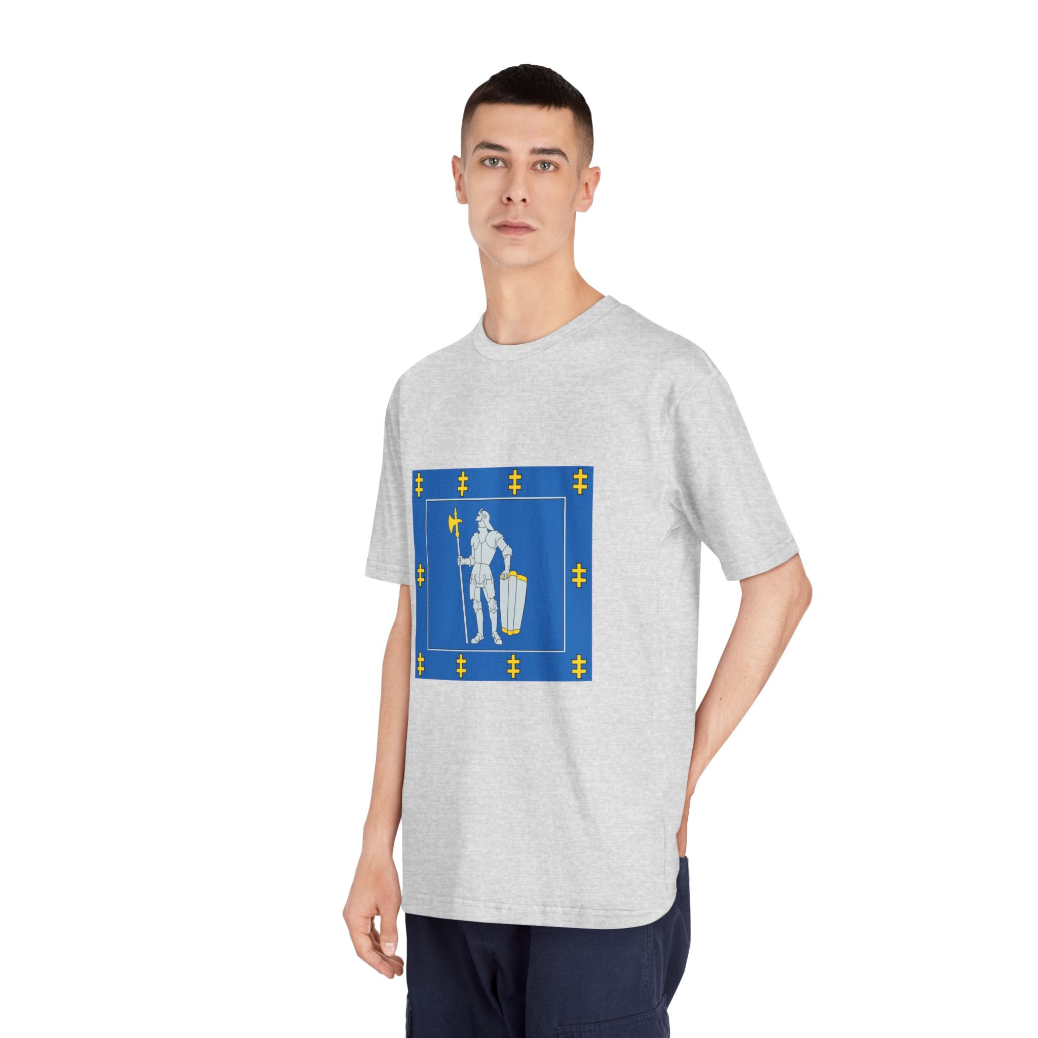 Alytus County Flag Unisex Classic Crewneck T Shirt - Image 16