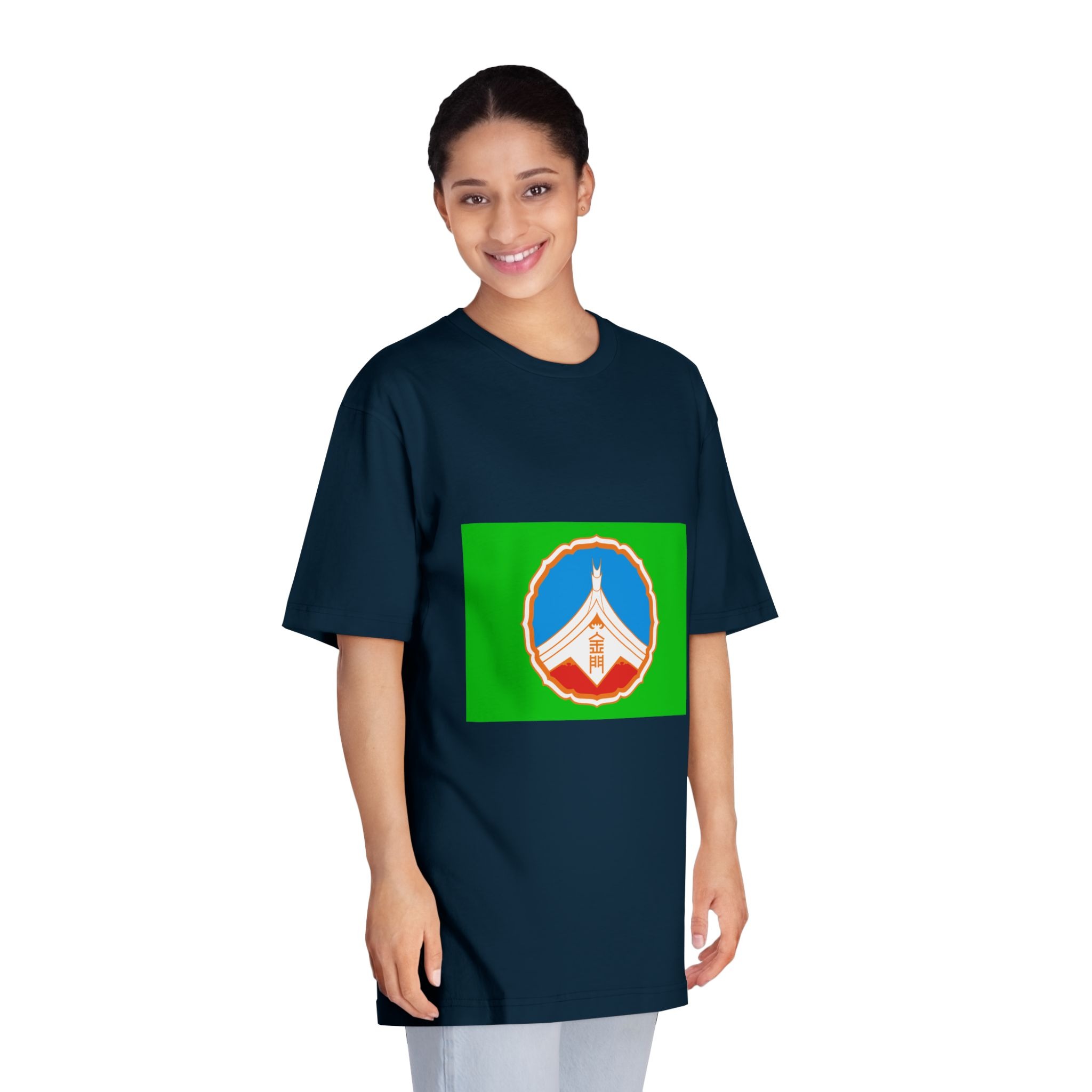 Flag of Kinmen County Unisex Classic Crewneck T Shirt - Image 19