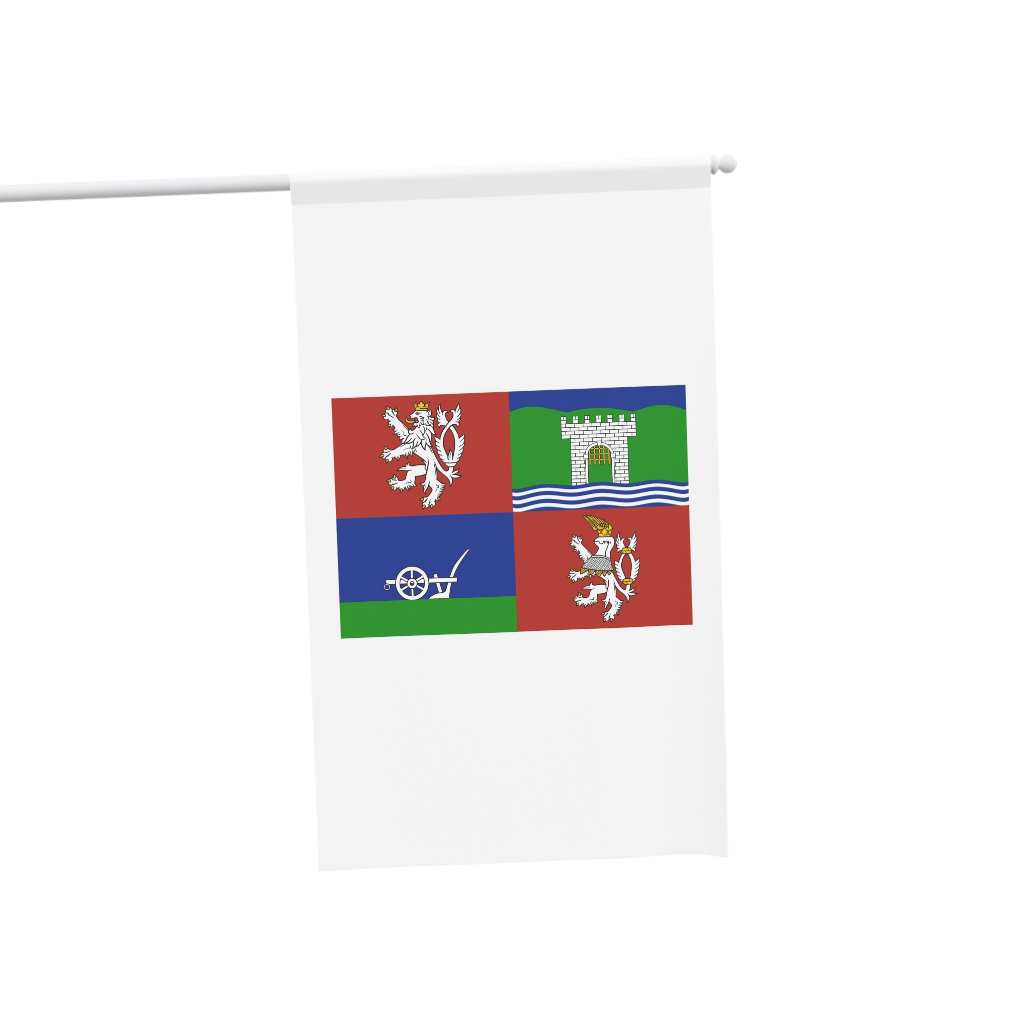 Flag of Usti Nad Labem Region House Banner - Image 3