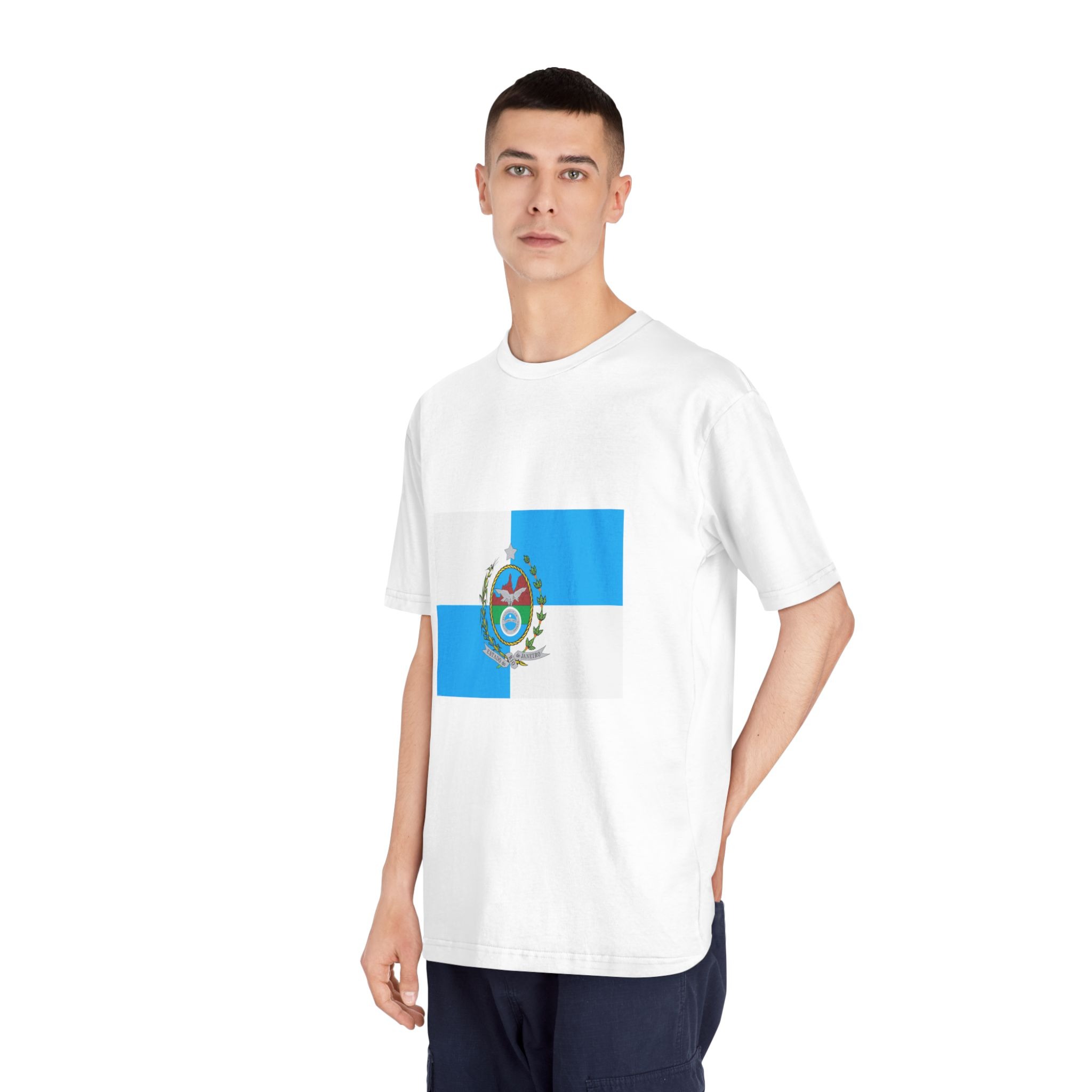 Bandeira Do Estado Do Rio de Janeiro Unisex Classic Crewneck T Shirt - Image 4