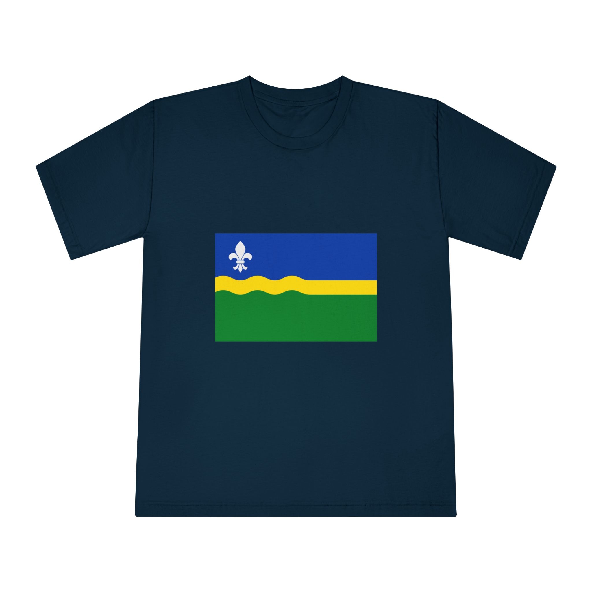 Flag of Flevoland Unisex Classic Crewneck T Shirt - Image 17
