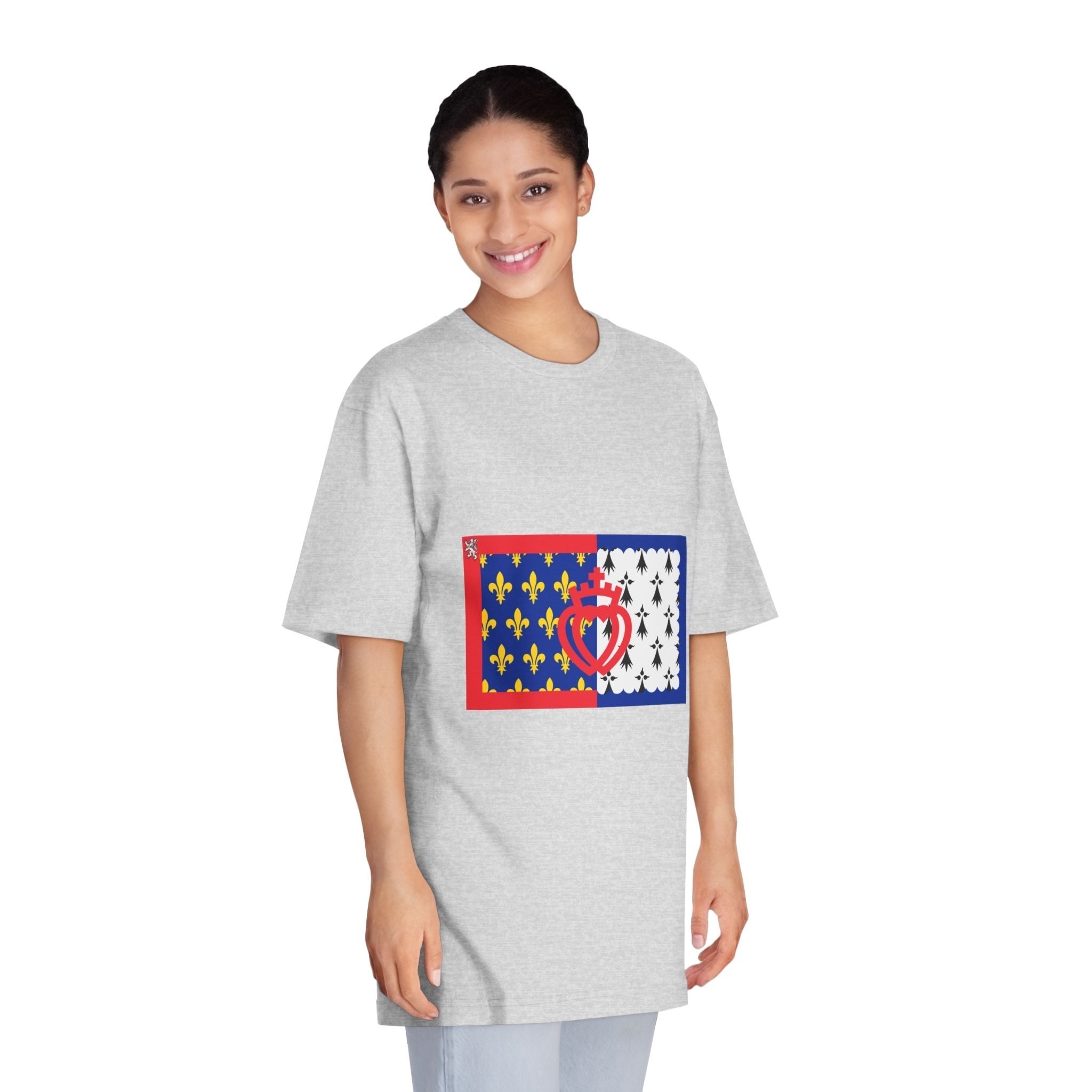 Cultural Flag of Pays de La Loire Unisex Classic Crewneck T Shirt - Image 15