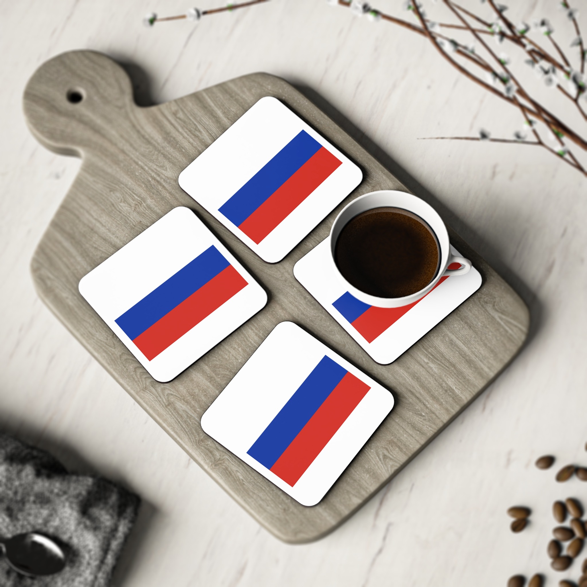 Rusia Flag Copia Coasters - Image 8