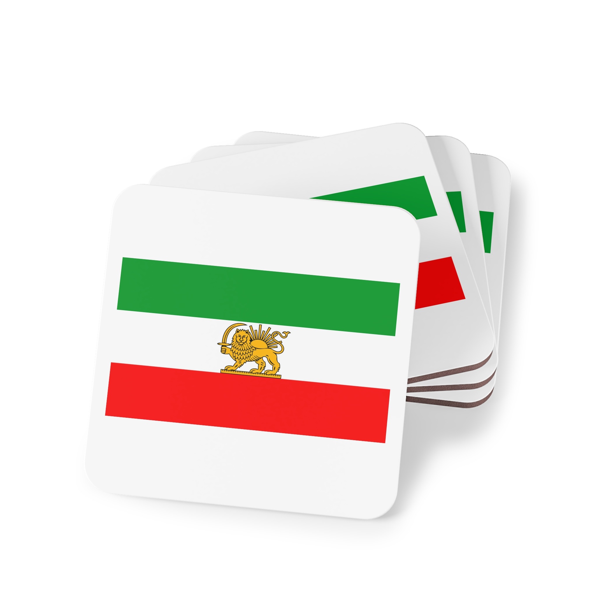 State Flag of Iran 1964 1980 Coasters - Image 7