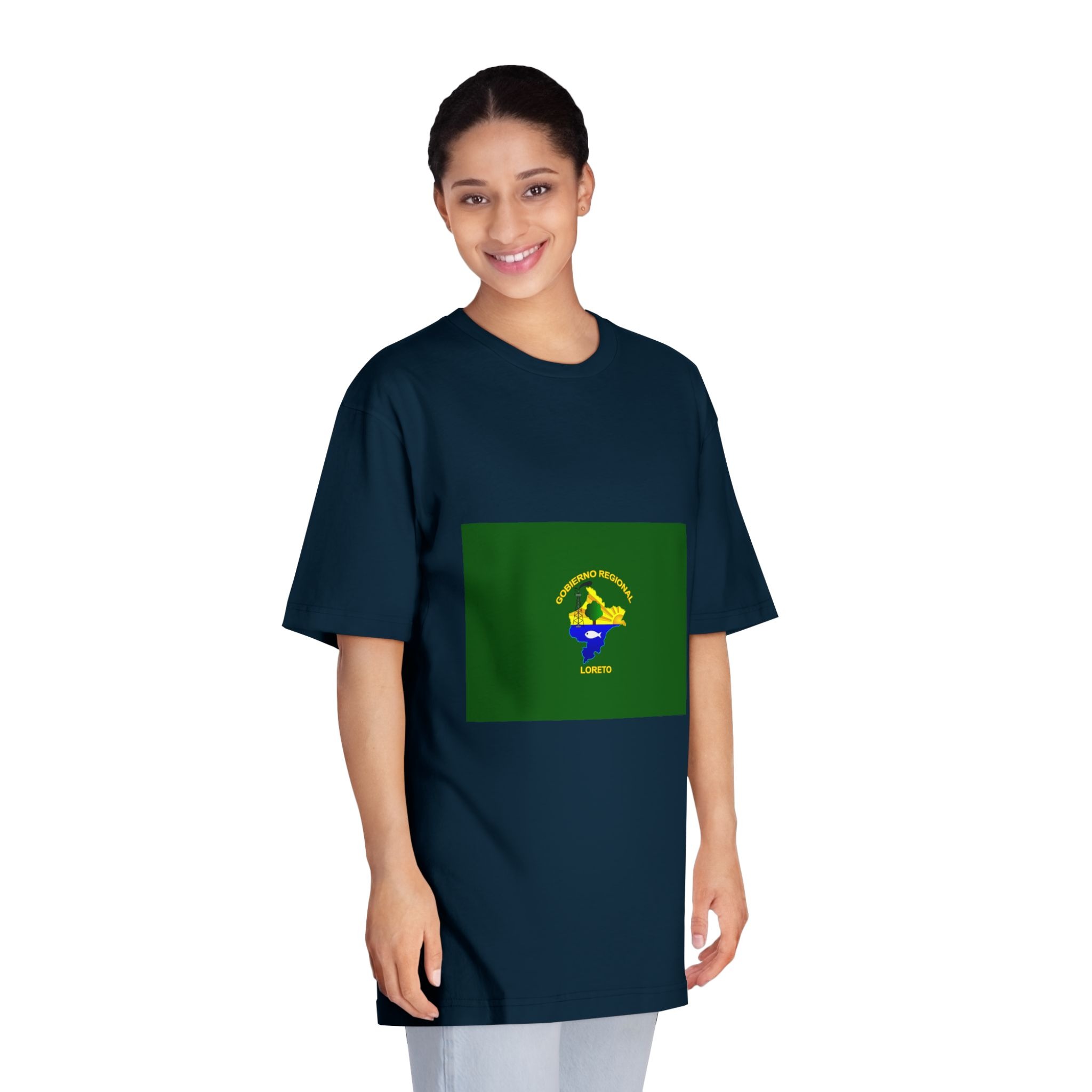 Bandera Región Loreto Unisex Classic Crewneck T Shirt - Image 19