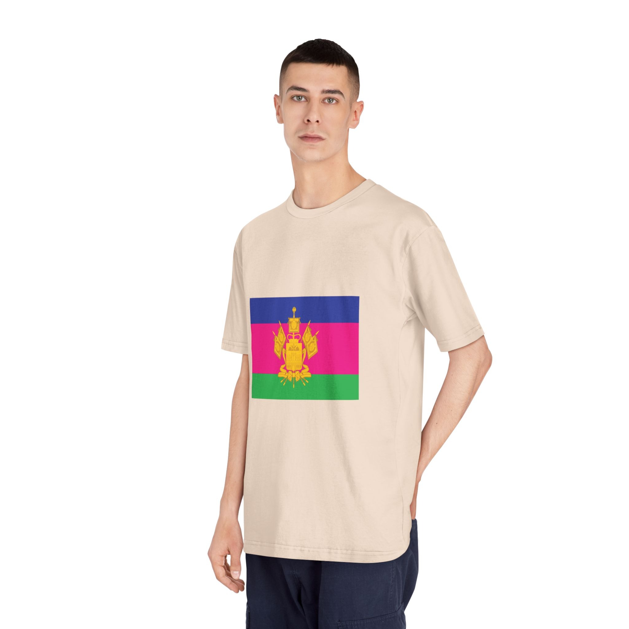 Flag of Krasnodar Krai Unisex Classic Crewneck T Shirt - Image 12