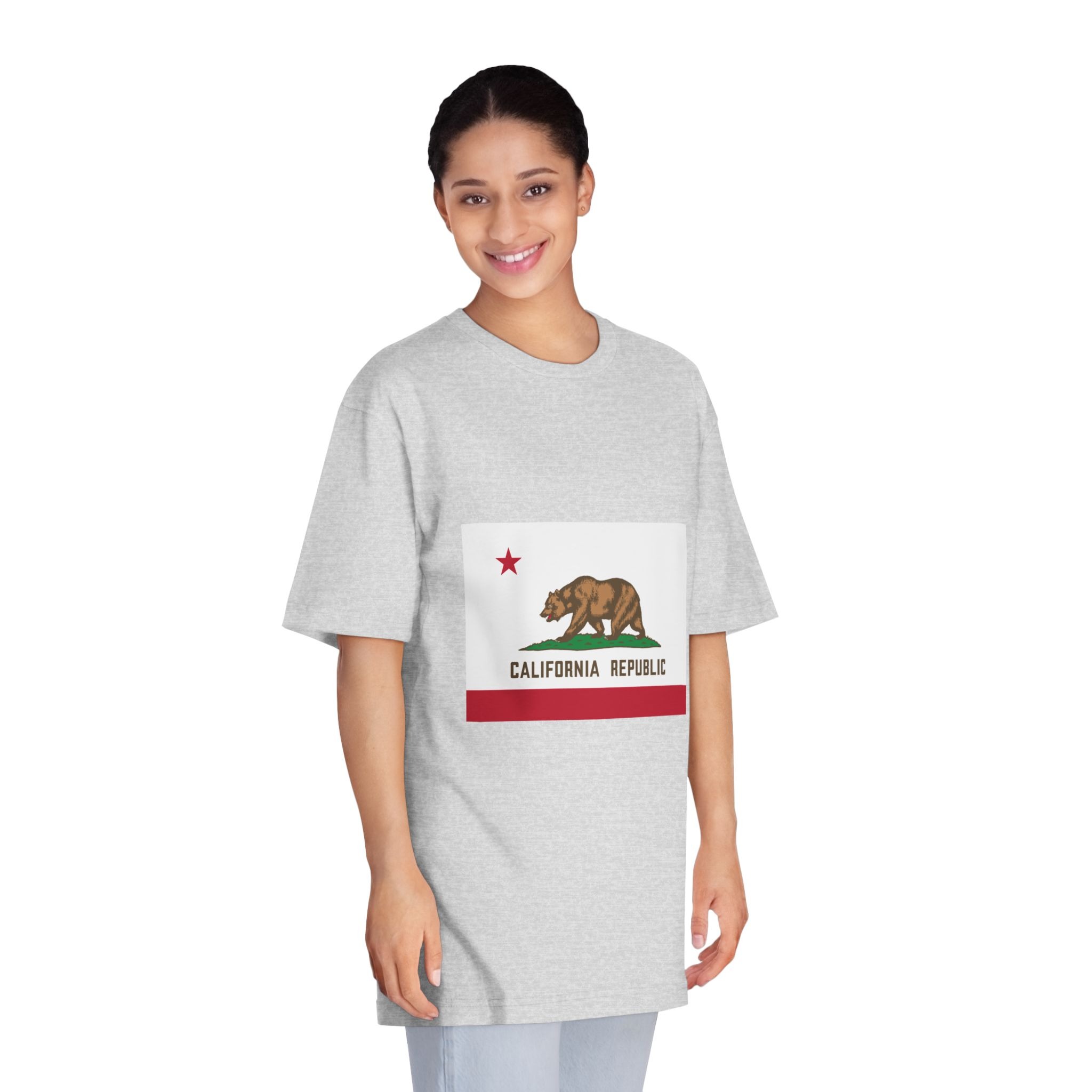Flag of California Unisex Classic Crewneck T Shirt - Image 15