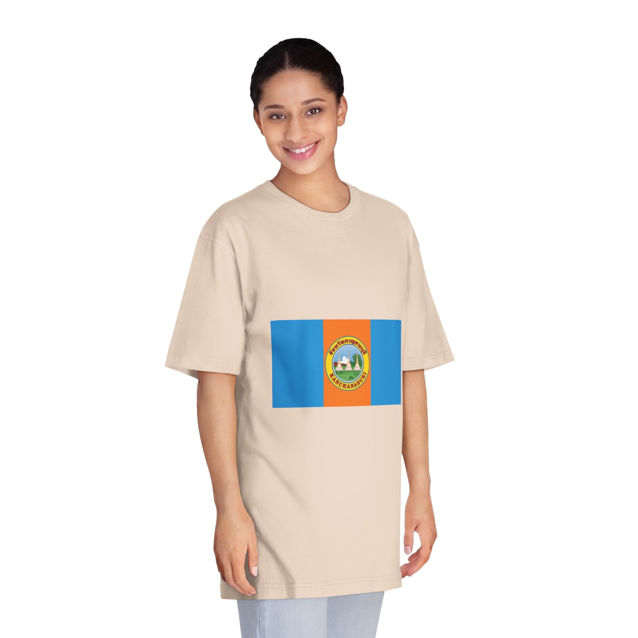 Flag of Kanchanaburi Province (2 1) Unisex Classic Crewneck T Shirt - Image 11