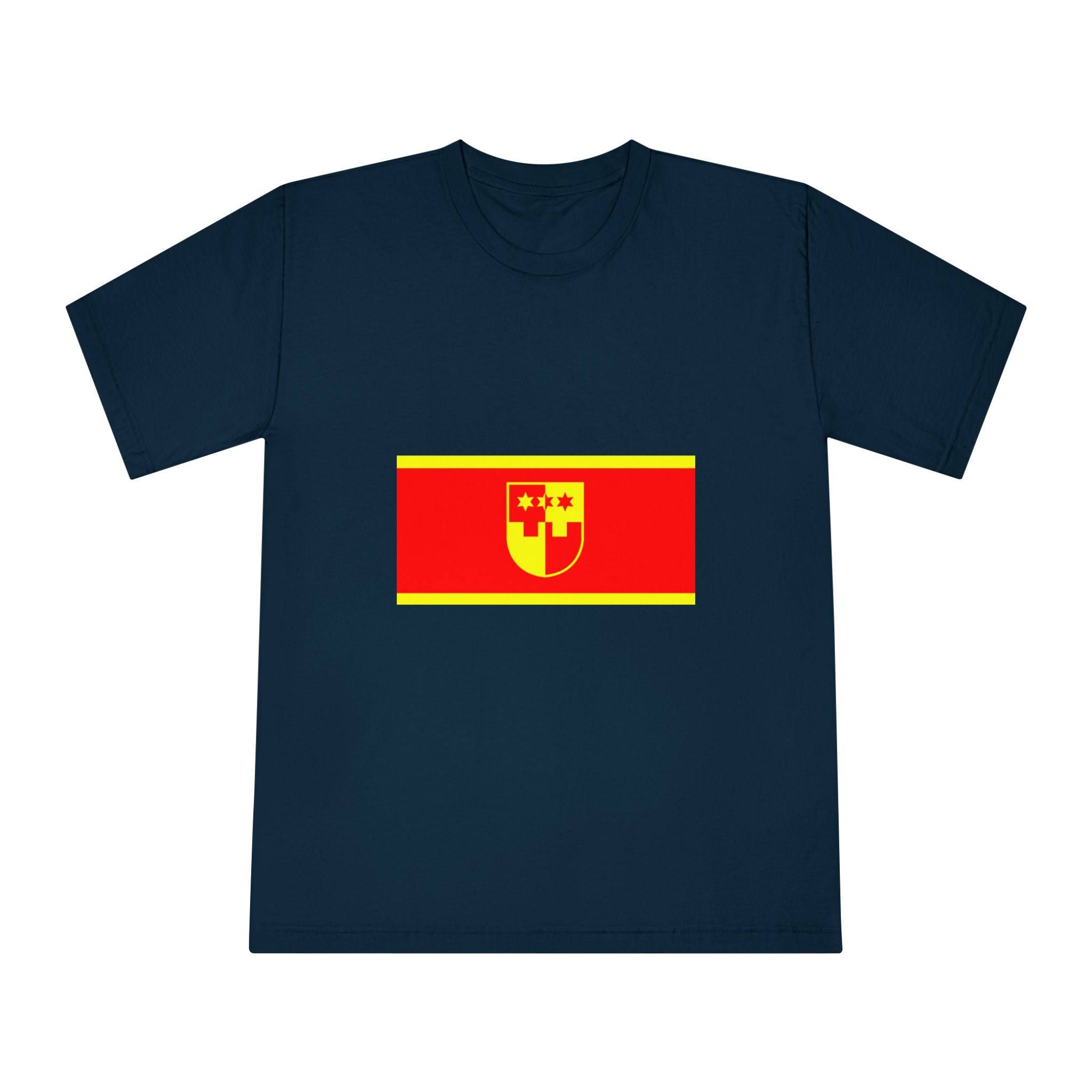 Flag of Krapina Zagorje County Unisex Classic Crewneck T Shirt - Image 17