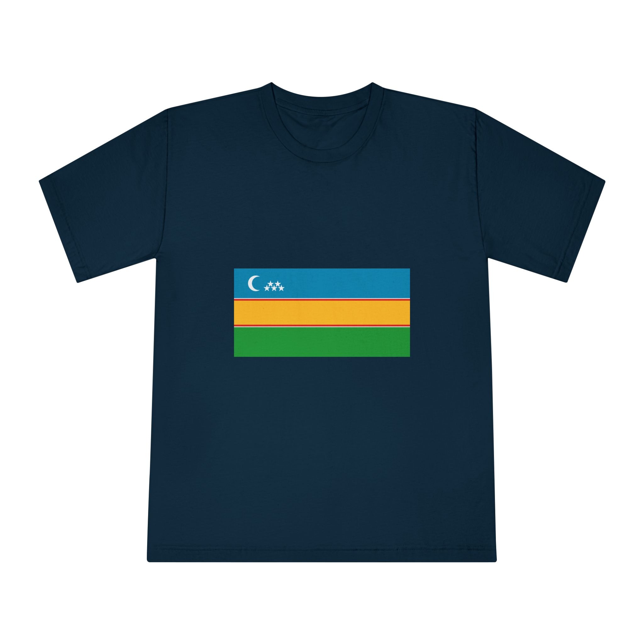 Flag of Karakalpakstan Unisex Classic Crewneck T Shirt - Image 17