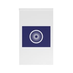 Flag Republican Party India Blue Political Banner With Wheel Symbol Dalit Empowerment House Banner