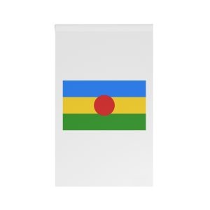Flag Palaung Taang Ethnic Banner With Blueyellowgreen Stripes Red Sun Symbol Taang House Banner