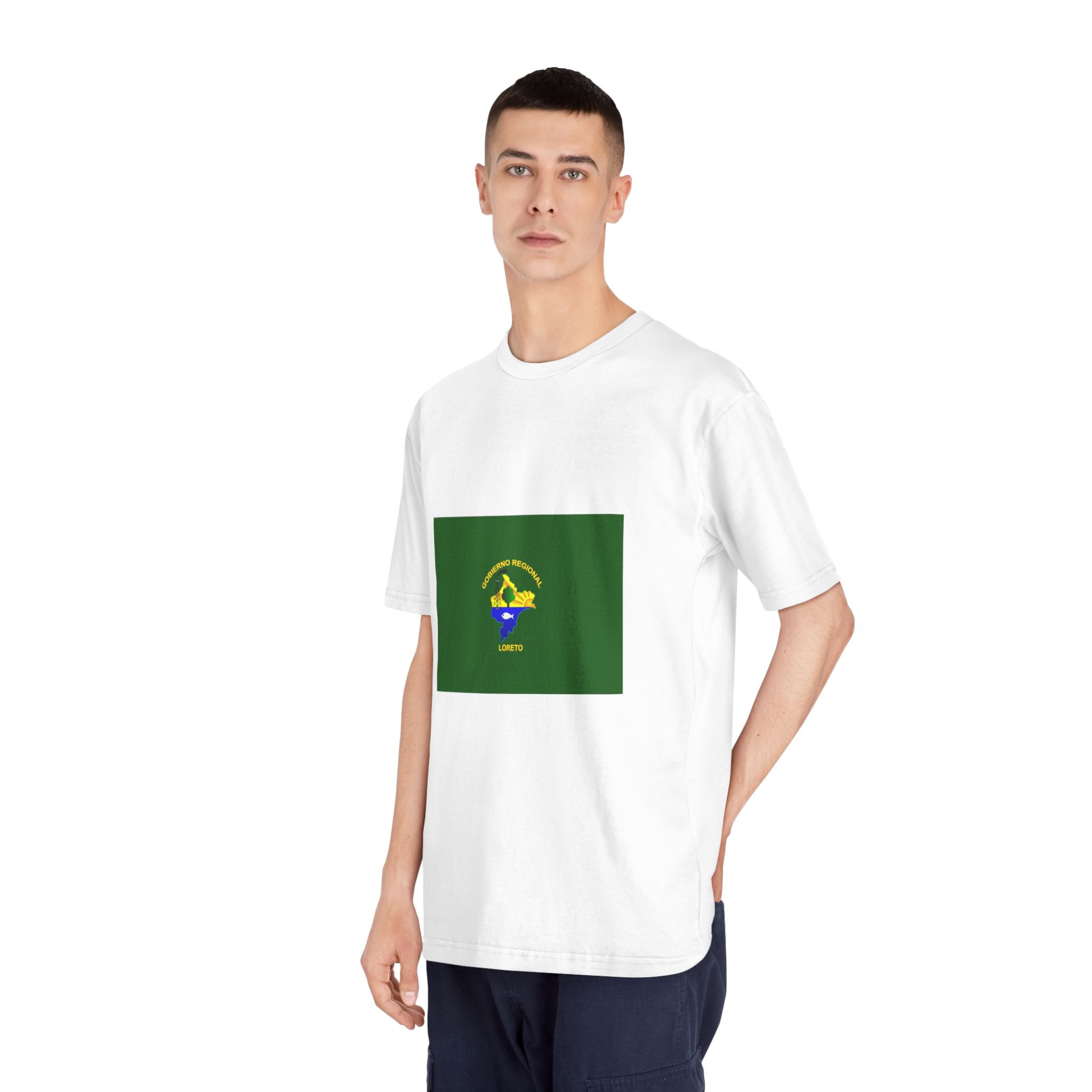 Bandera Región Loreto Unisex Classic Crewneck T Shirt - Image 4