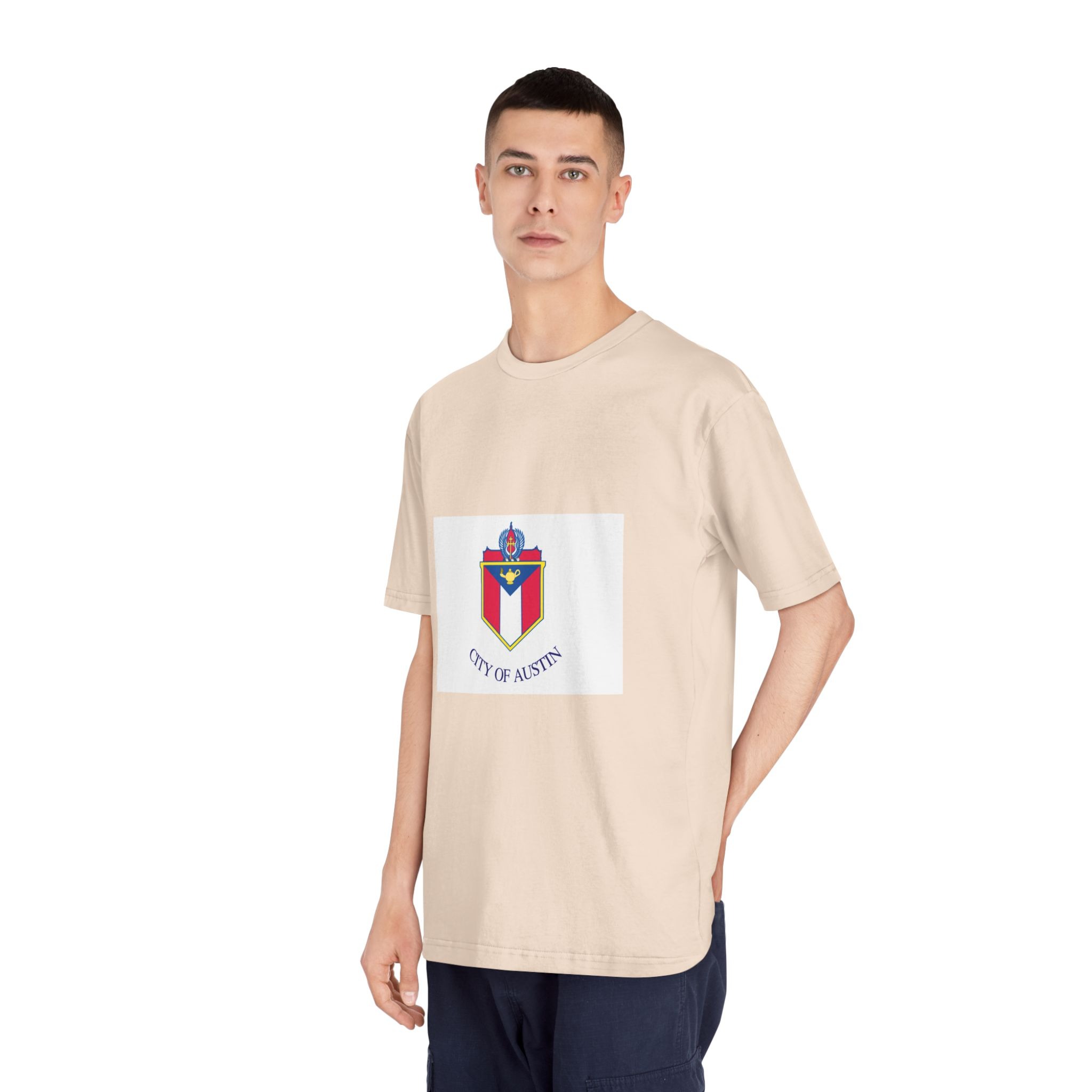 Flag of Austin, Texas Unisex Classic Crewneck T Shirt - Image 12