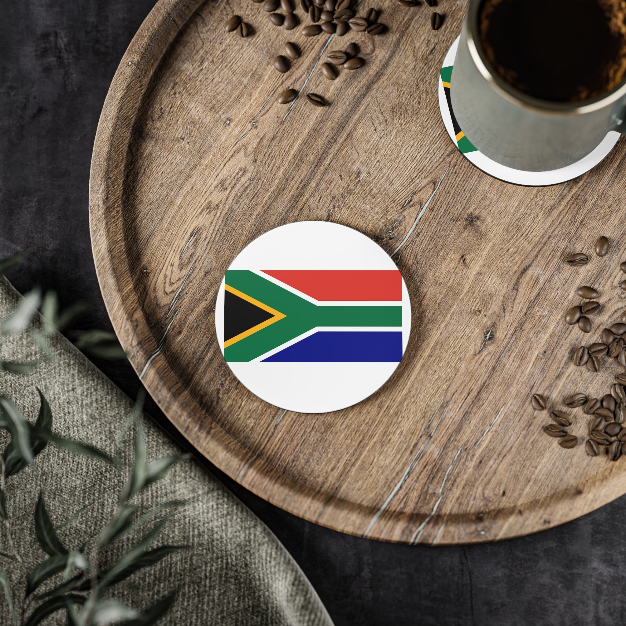 South Africa Flag Coasters - Image 2