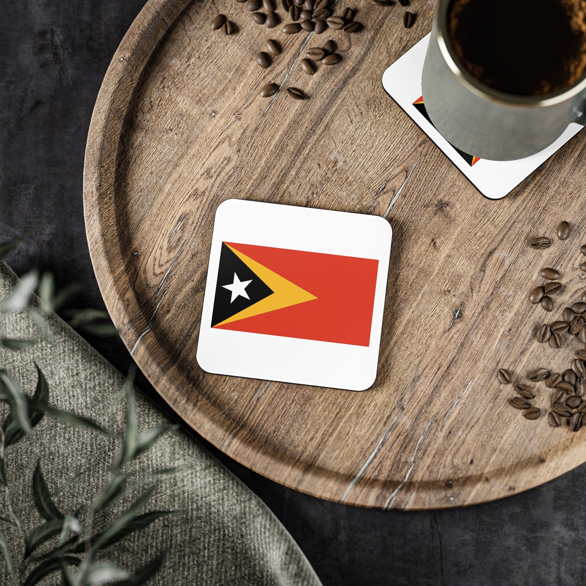 National Flag East Timor Timor Leste Coasters - Image 5