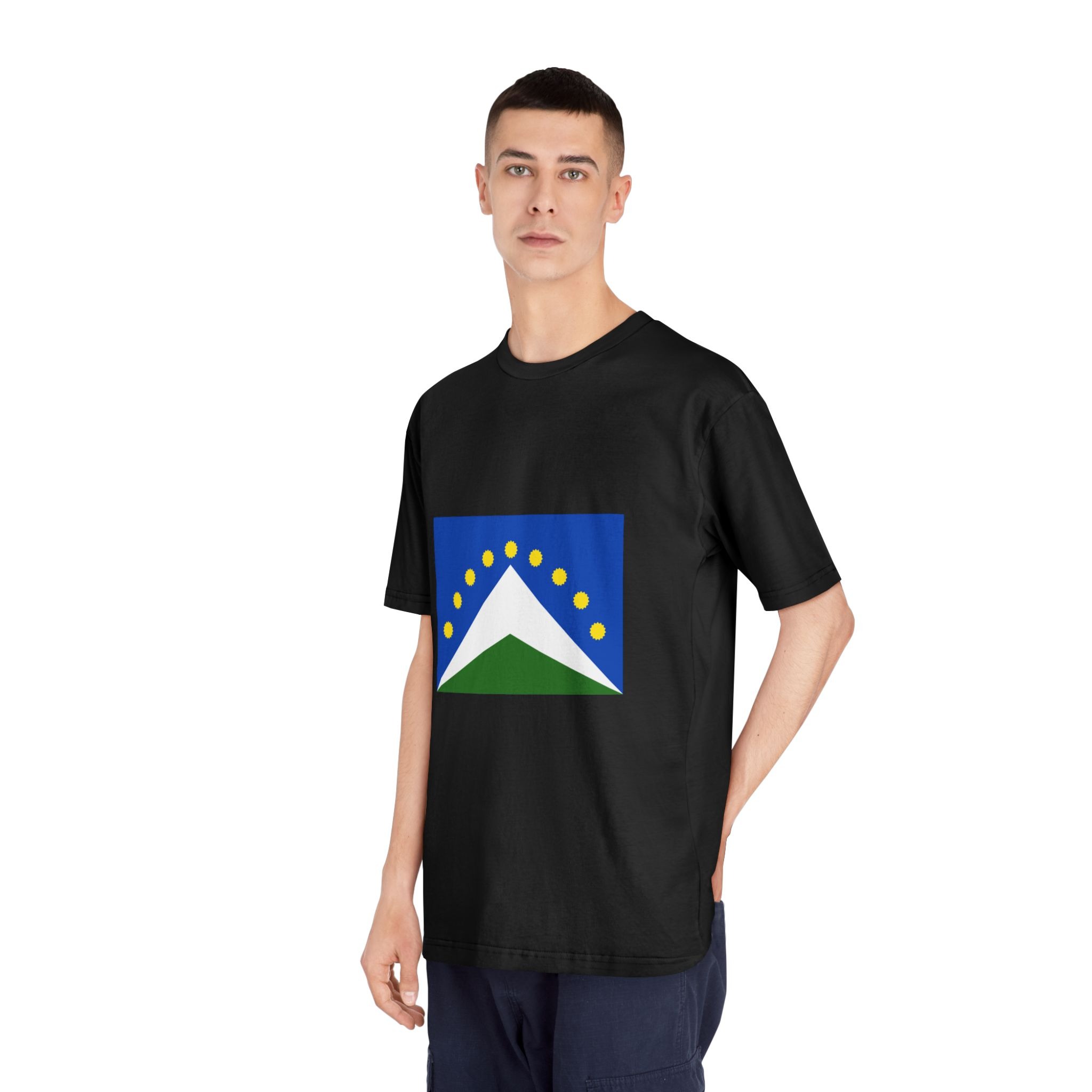 Flag of Junin Unisex Classic Crewneck T Shirt - Image 8