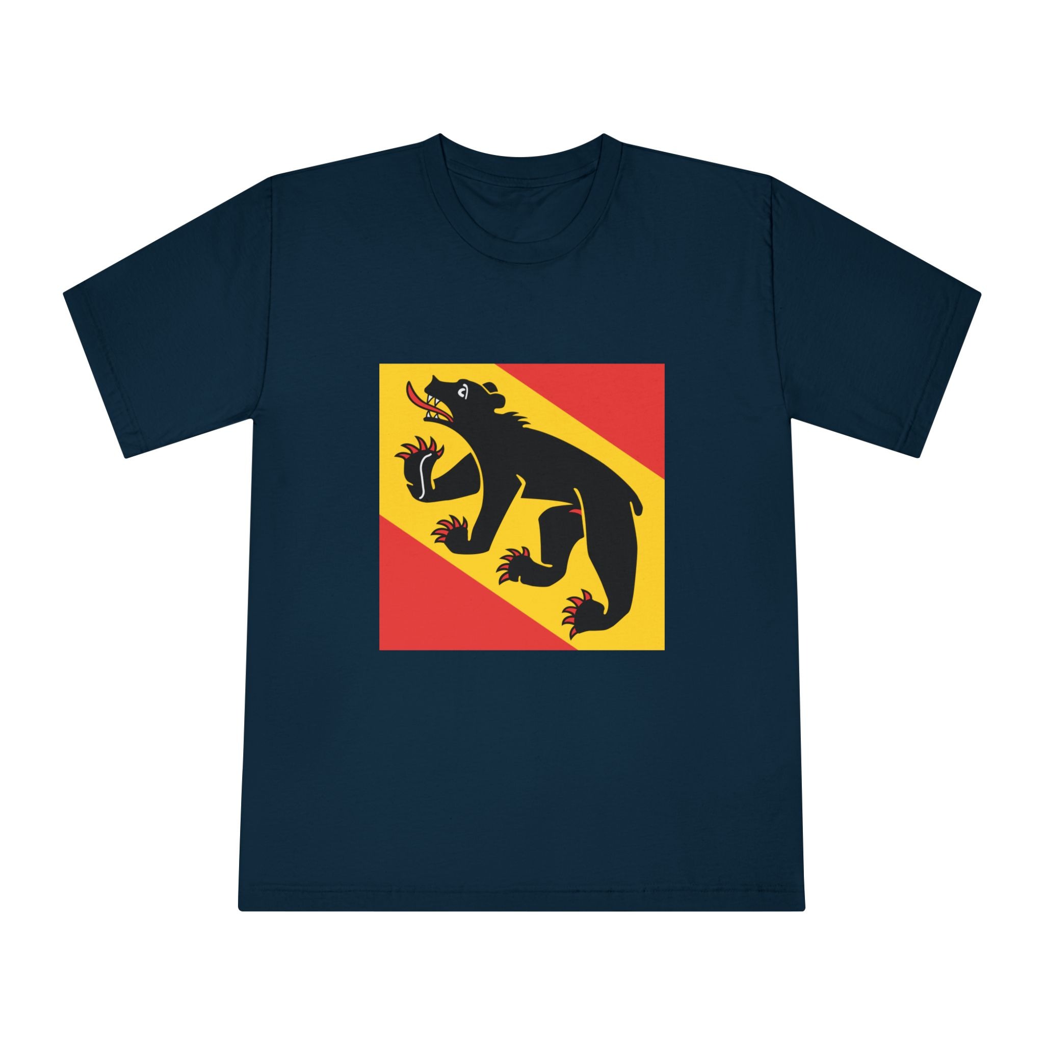 Flag of Canton of Bern Unisex Classic Crewneck T Shirt - Image 17