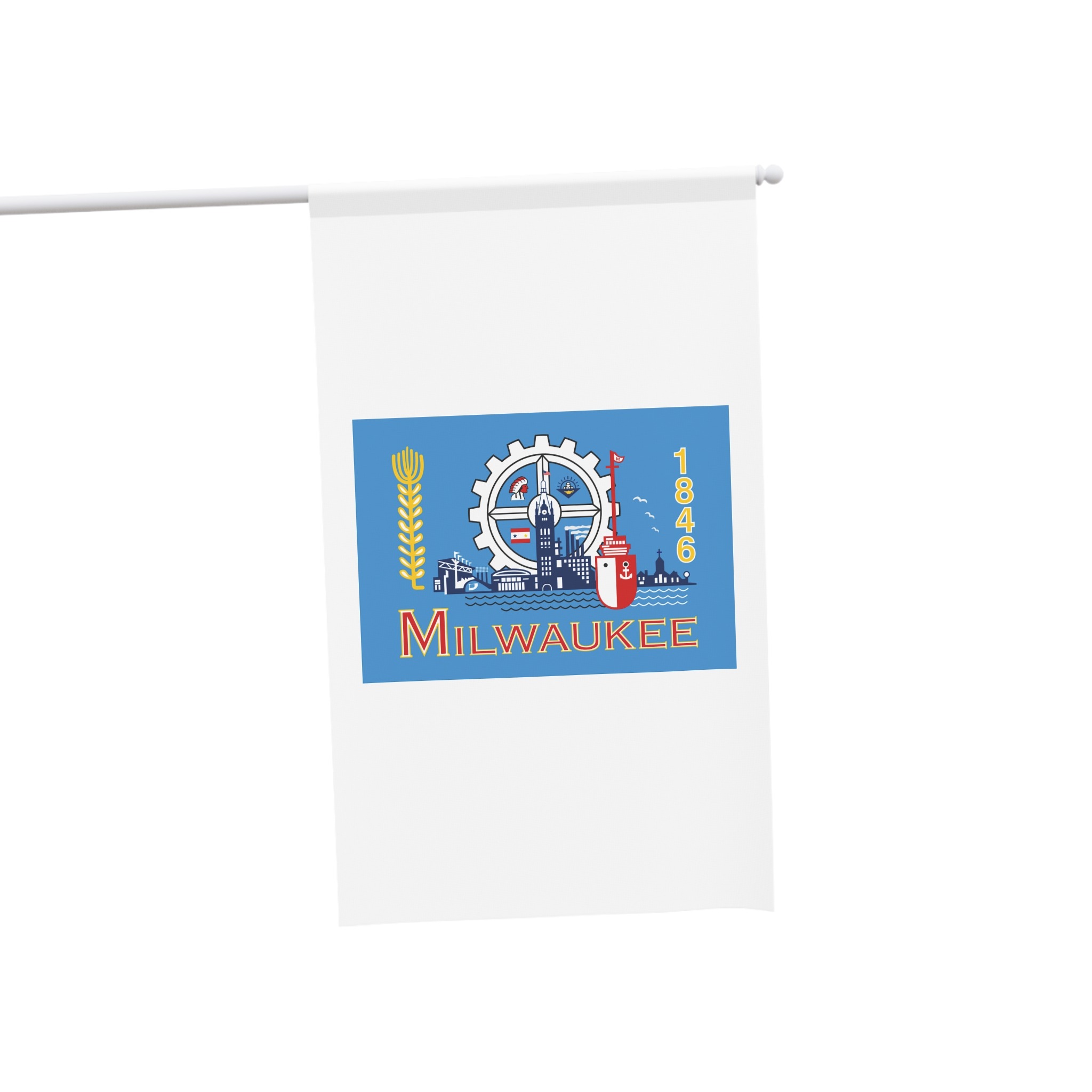 Flag of Milwaukee, Wisconsin House Banner - Image 3