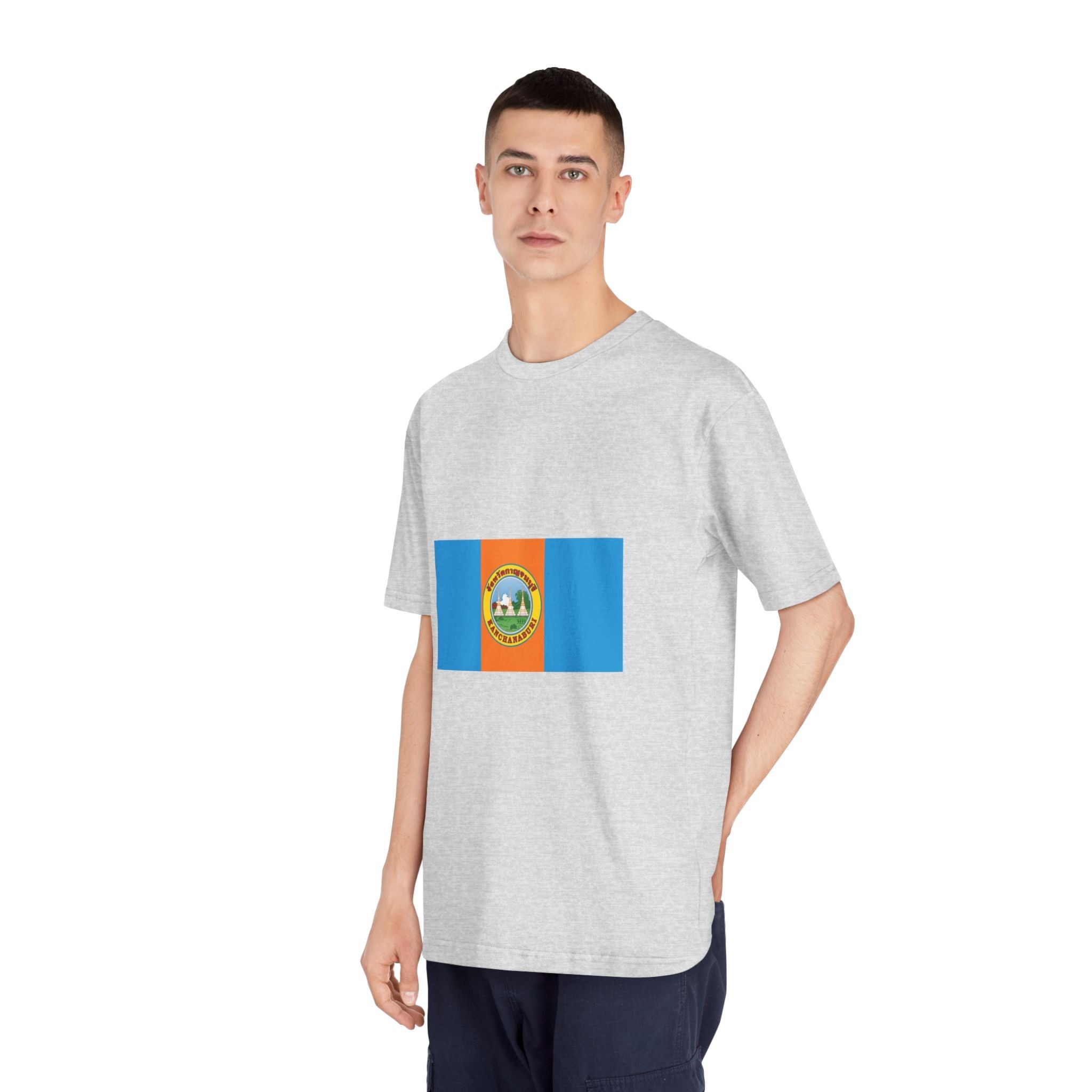 Flag of Kanchanaburi Province (2 1) Unisex Classic Crewneck T Shirt - Image 16