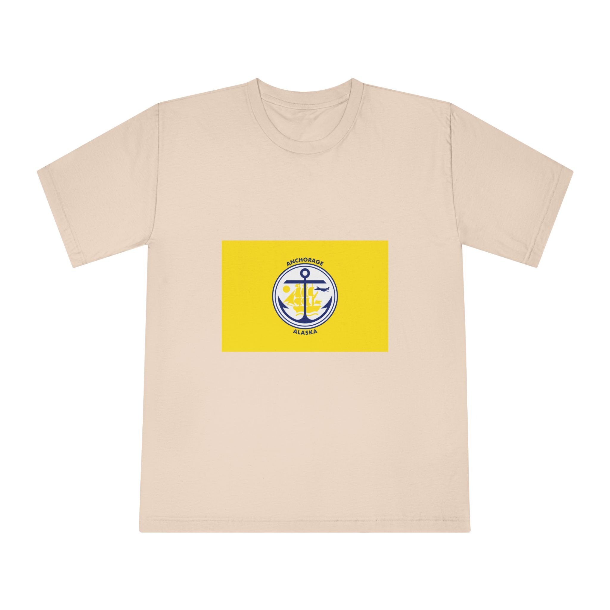 Flag of Anchorage, Alaska Unisex Classic Crewneck T Shirt - Image 9
