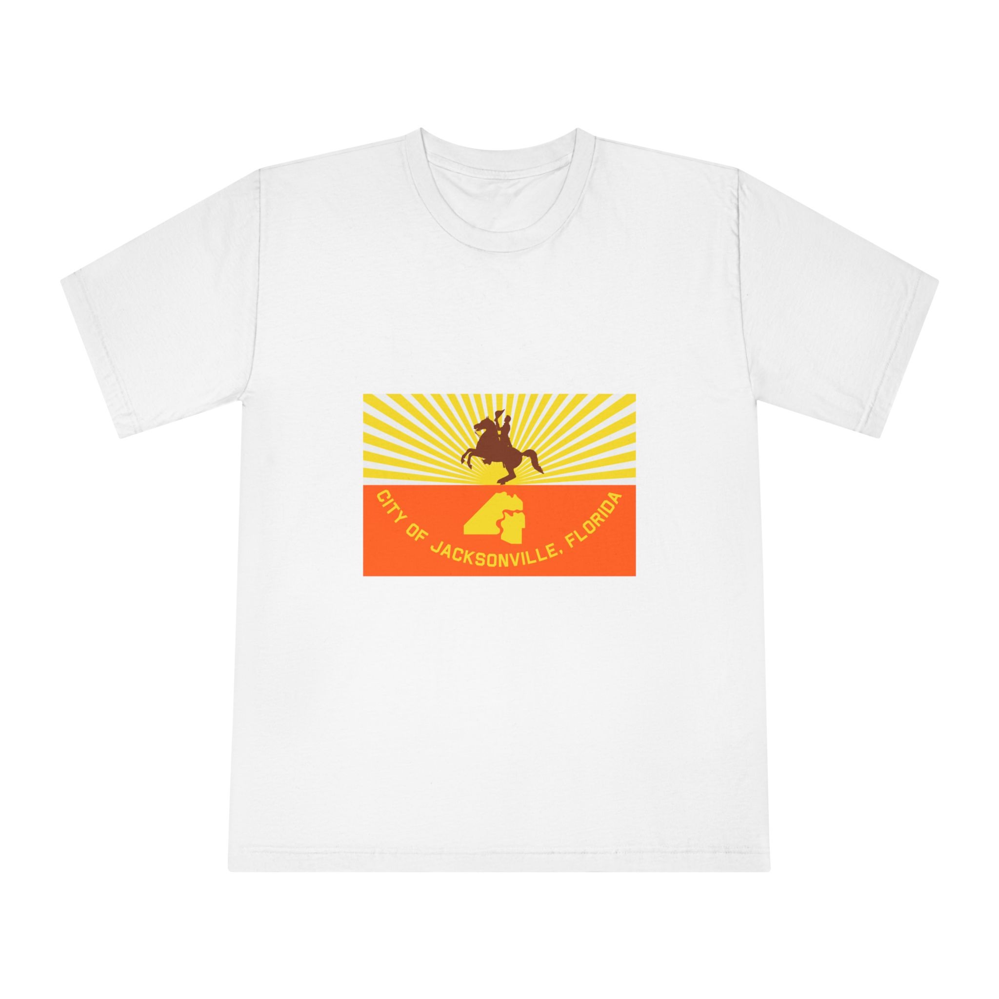 Flag of Jacksonville, Florida Unisex Classic Crewneck T Shirt