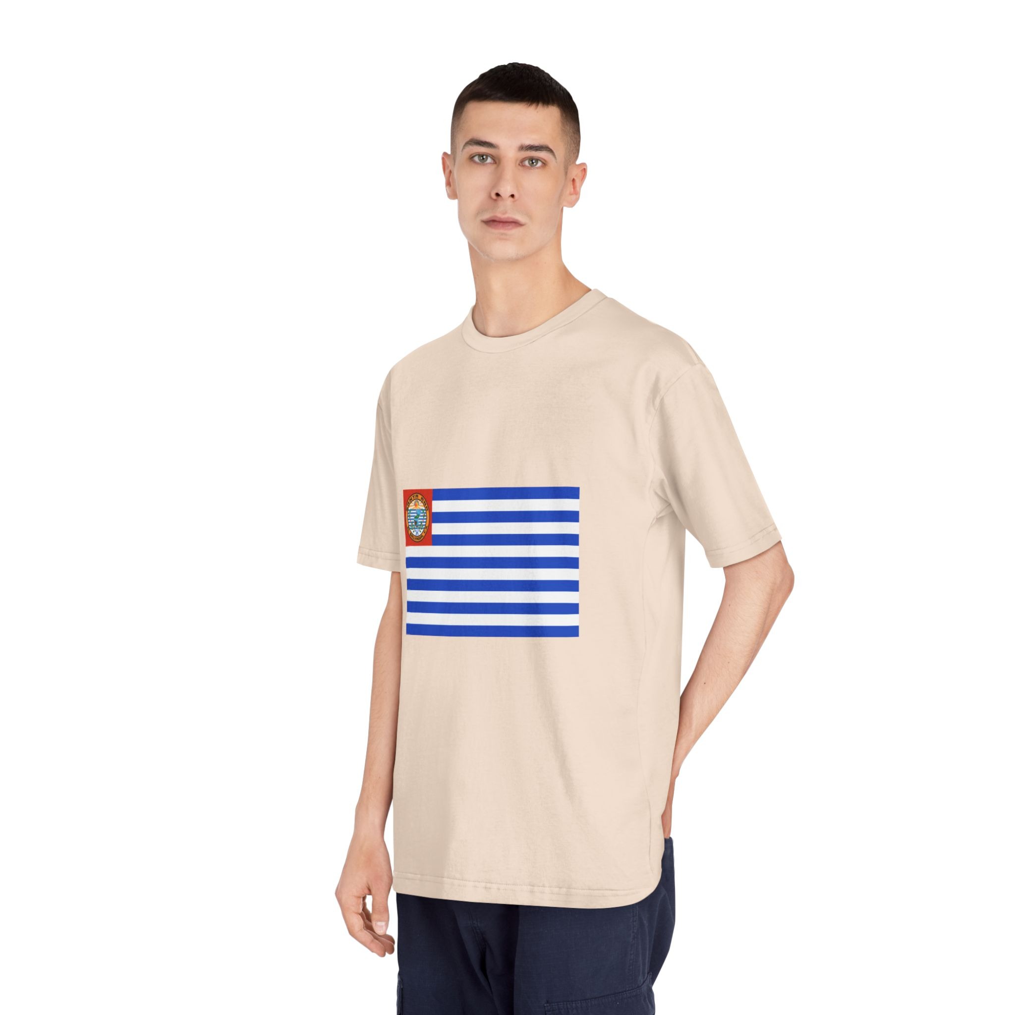 Bandera de Santa Ana, El Salvador Unisex Classic Crewneck T Shirt - Image 12