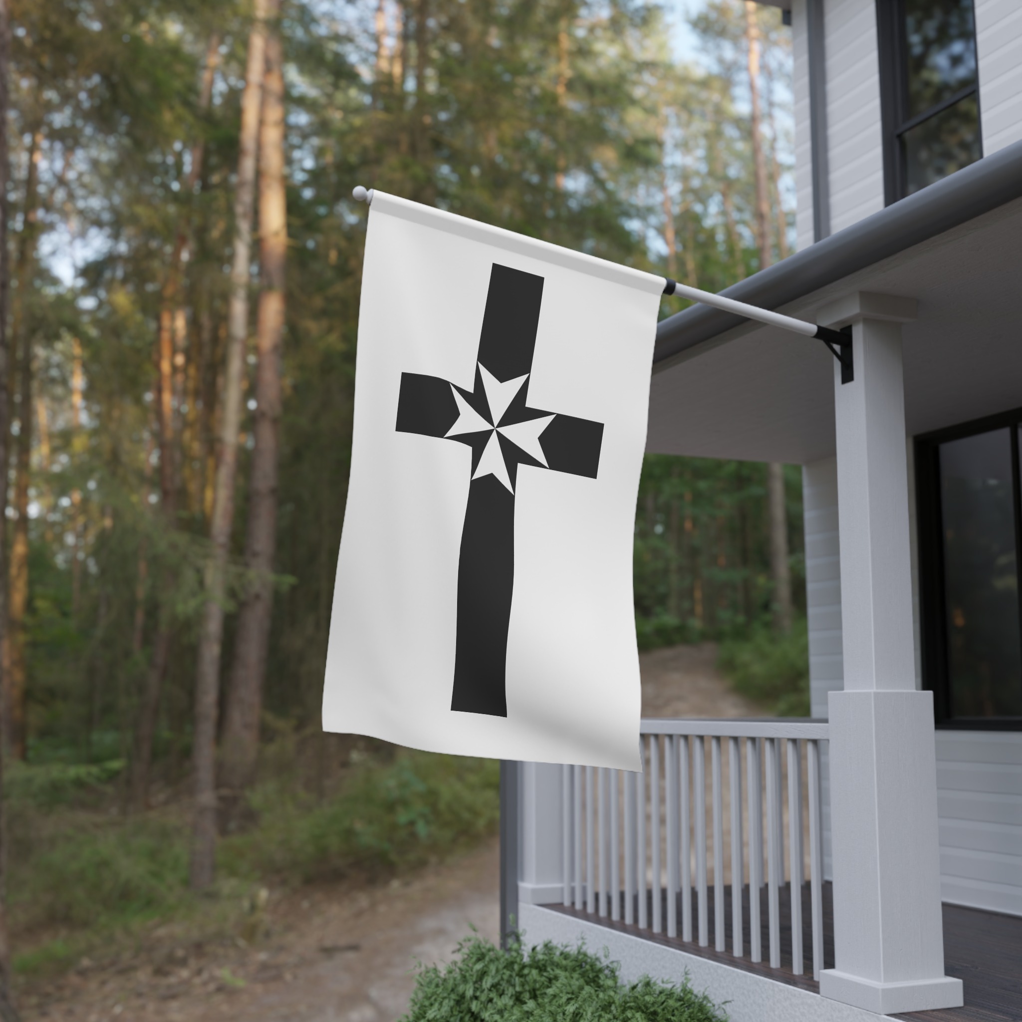 Flag of the Saint John's Order In Brittany House Banner - Image 4
