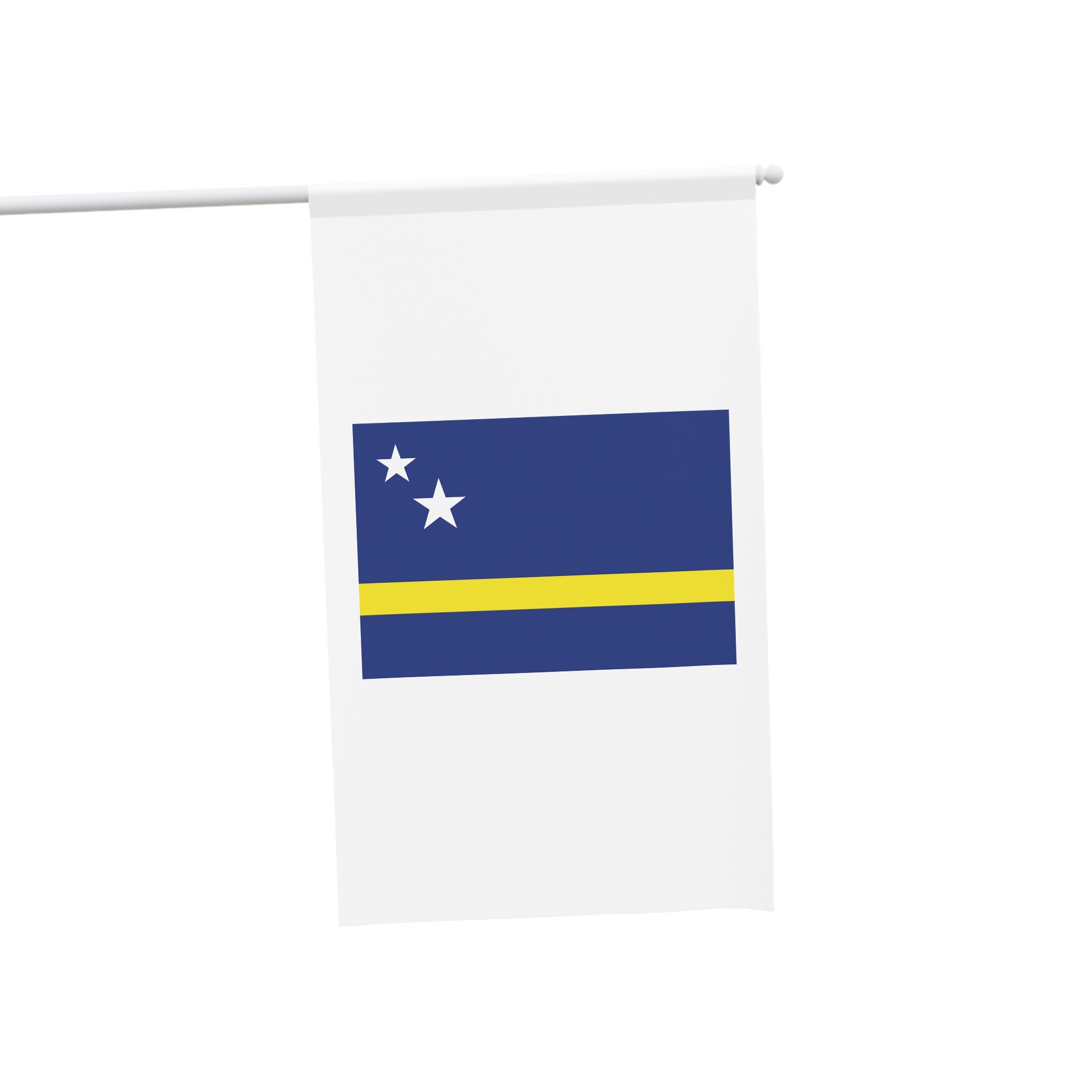 Flag Curacao Blue Field With Yellow Stripe White Stars Caribbean National Flag House Banner - Image 3