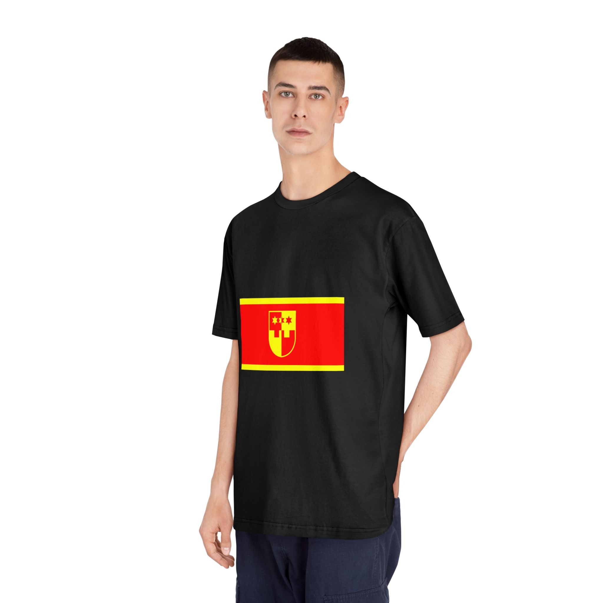 Flag of Krapina Zagorje County Unisex Classic Crewneck T Shirt - Image 8
