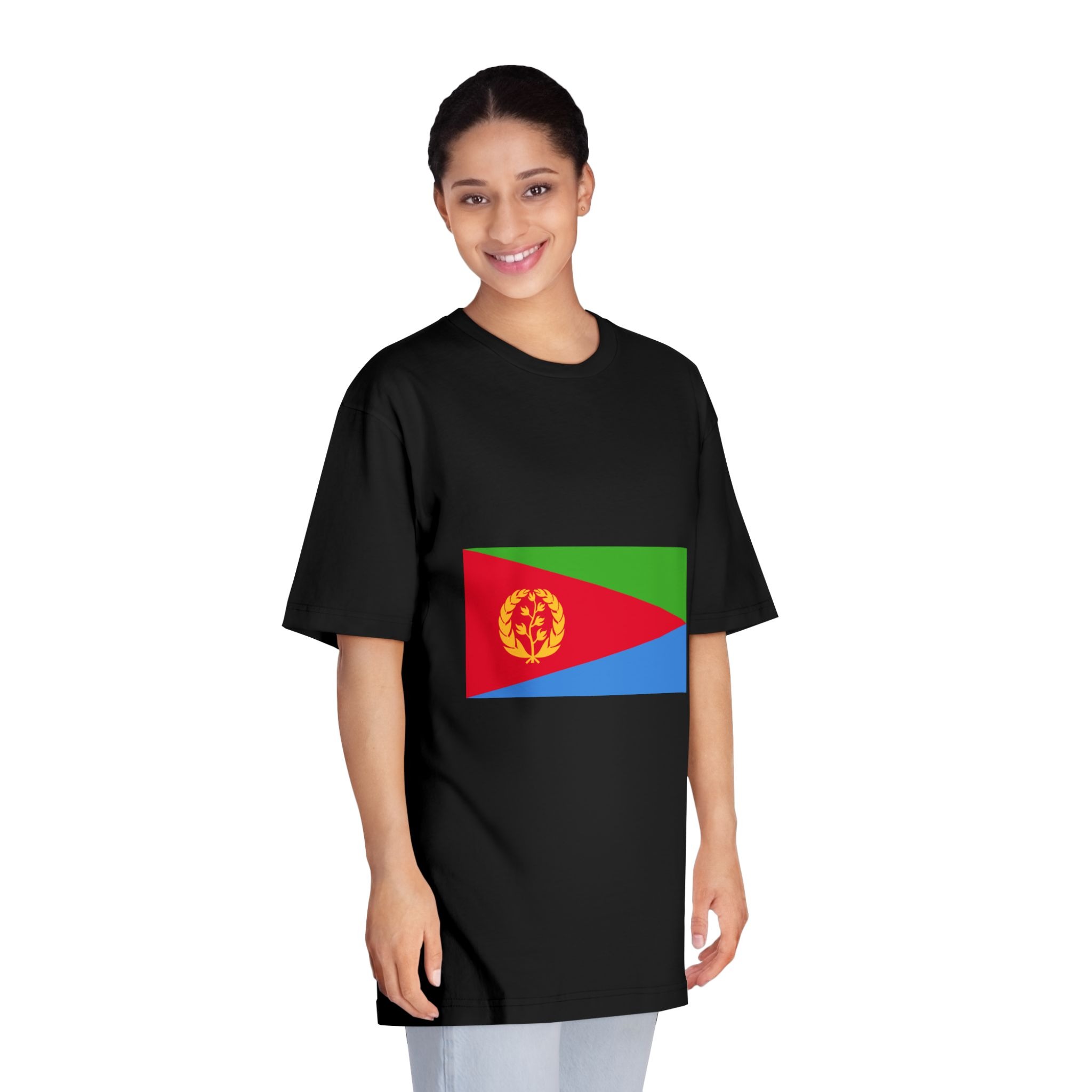 Flag of Eritrea Unisex Classic Crewneck T Shirt - Image 7
