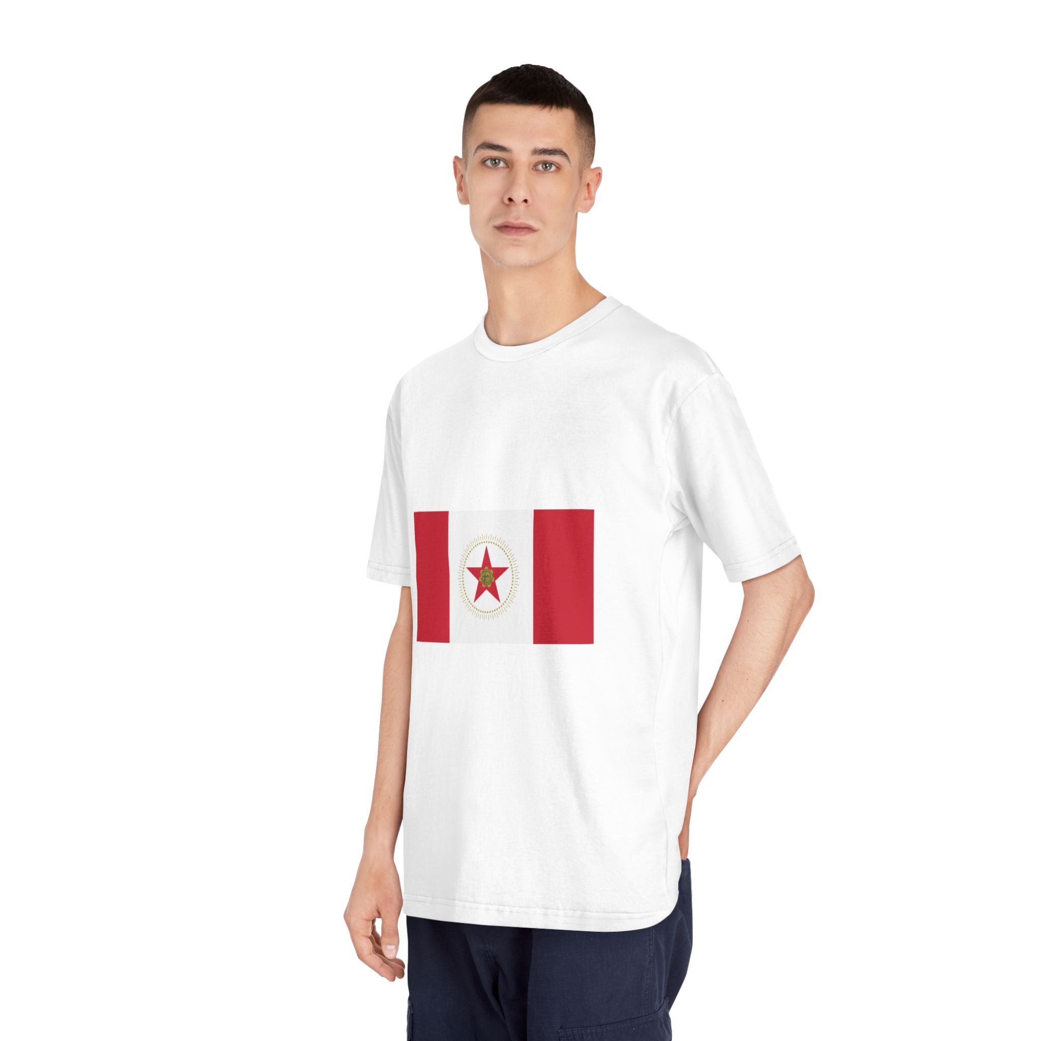 Flag of Birmingham, Alabama Unisex Classic Crewneck T Shirt - Image 4