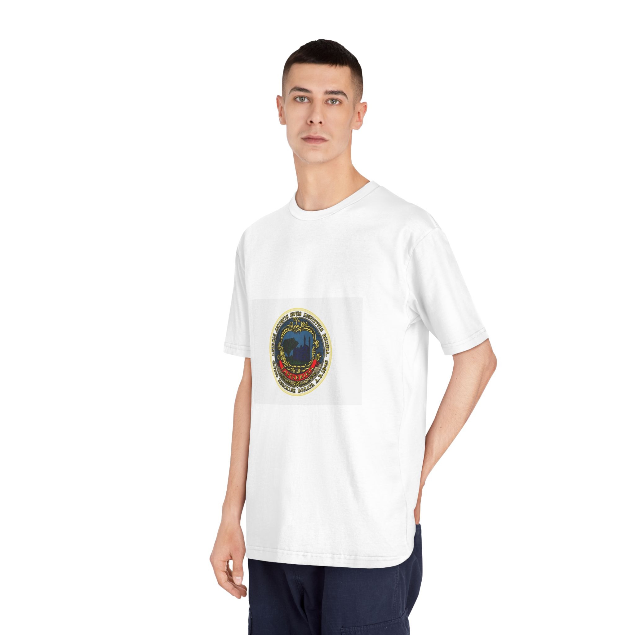 Flag of Cambridge, Massachusetts Unisex Classic Crewneck T Shirt - Image 4
