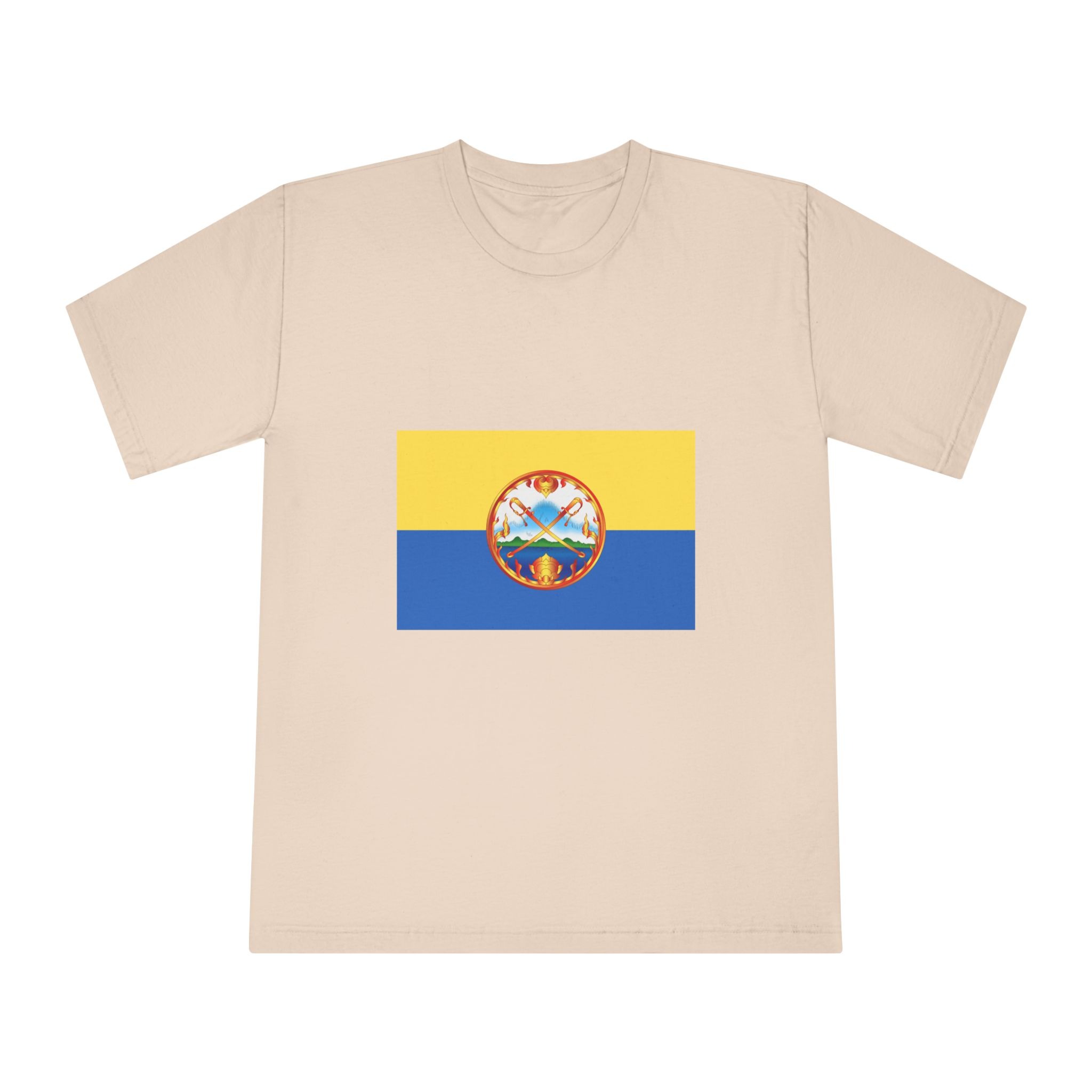 Flag of Krabi (blue Yellow) Unisex Classic Crewneck T Shirt - Image 9