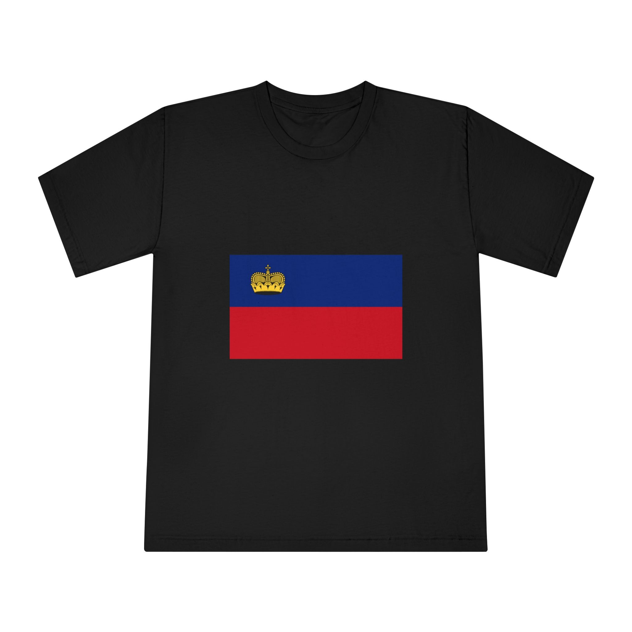 Flag of Liechtenstein Unisex Classic Crewneck T Shirt - Image 5