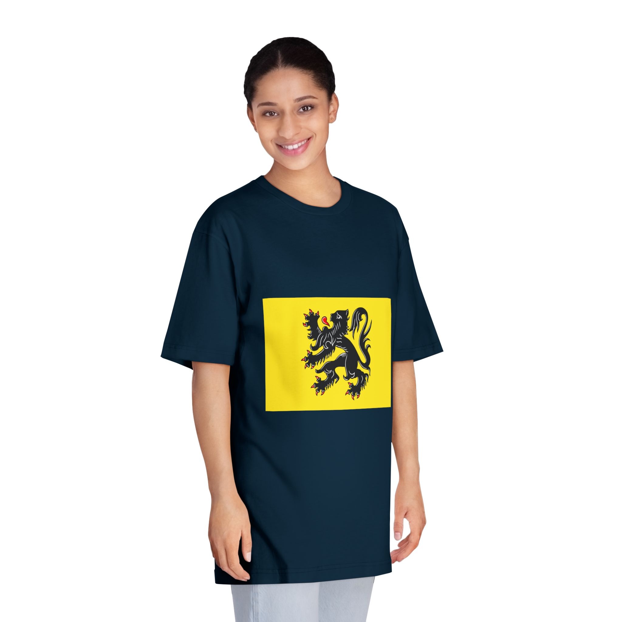 Flag of Flanders Unisex Classic Crewneck T Shirt - Image 19