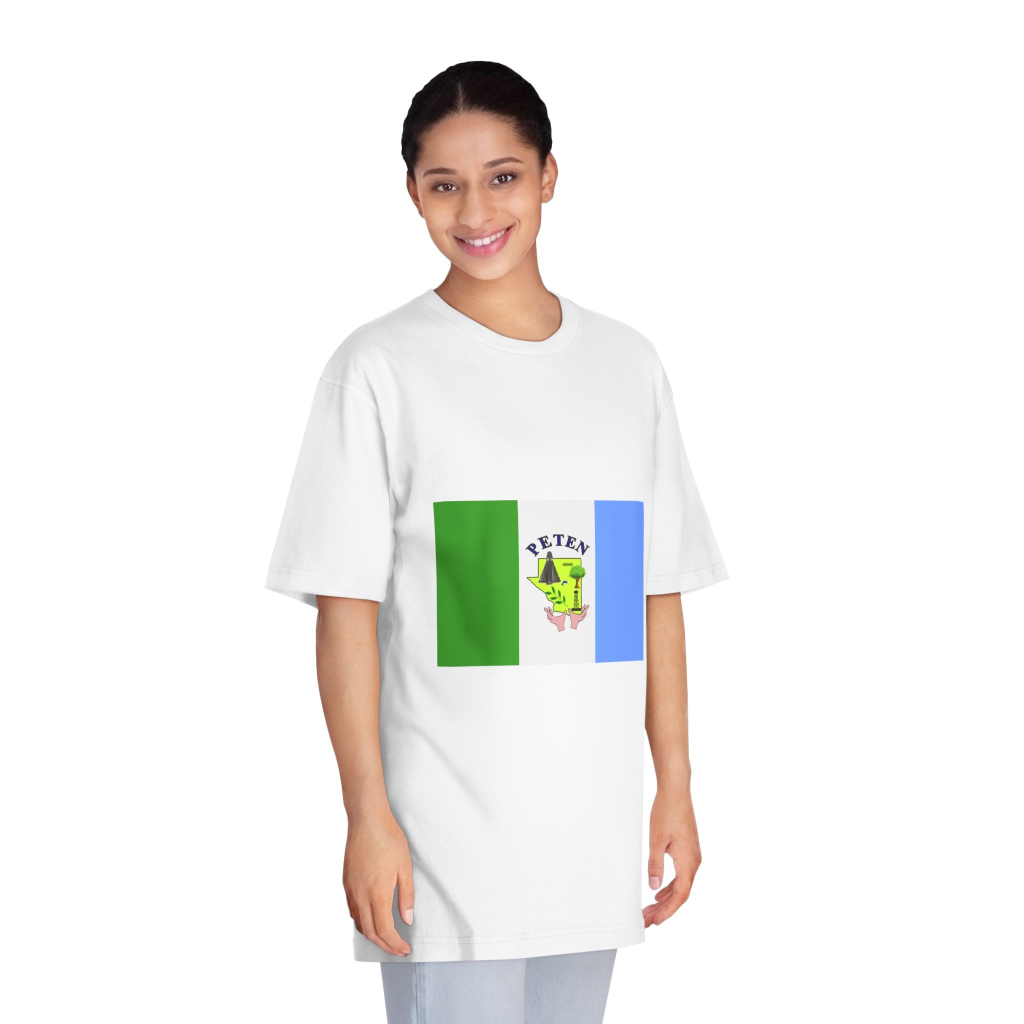 Flag of El Petén Department Unisex Classic Crewneck T Shirt - Image 3