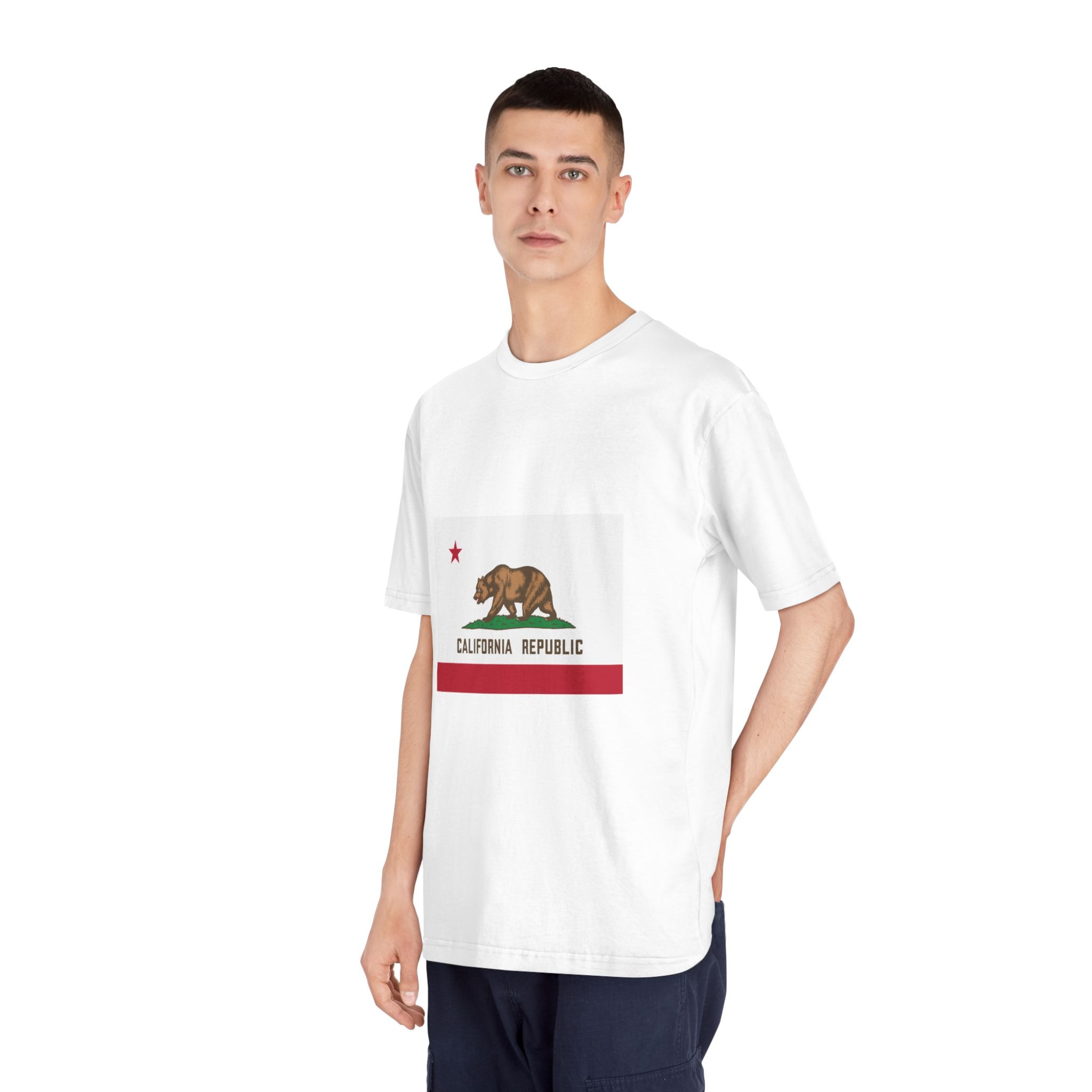 Flag of California Unisex Classic Crewneck T Shirt - Image 4