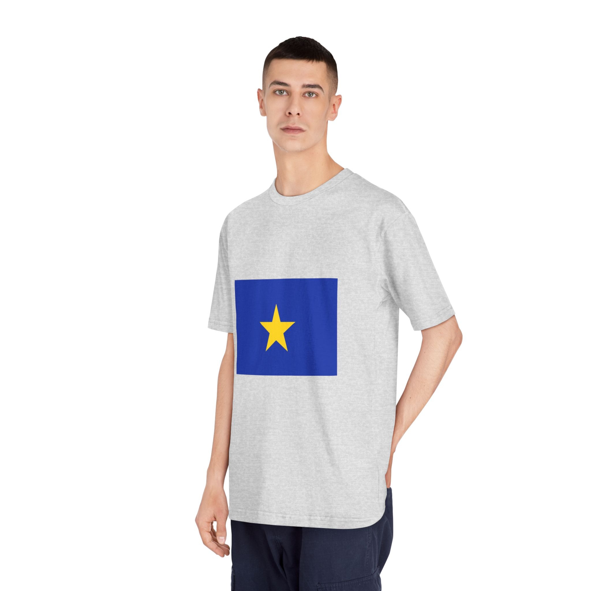 Flag of Congo Free State Unisex Classic Crewneck T Shirt - Image 16