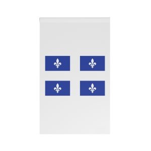 Flag Quebec Fleurdelise Blue White Provincial Banner Symbol Quebecois Culture Identity Heritage House Banner