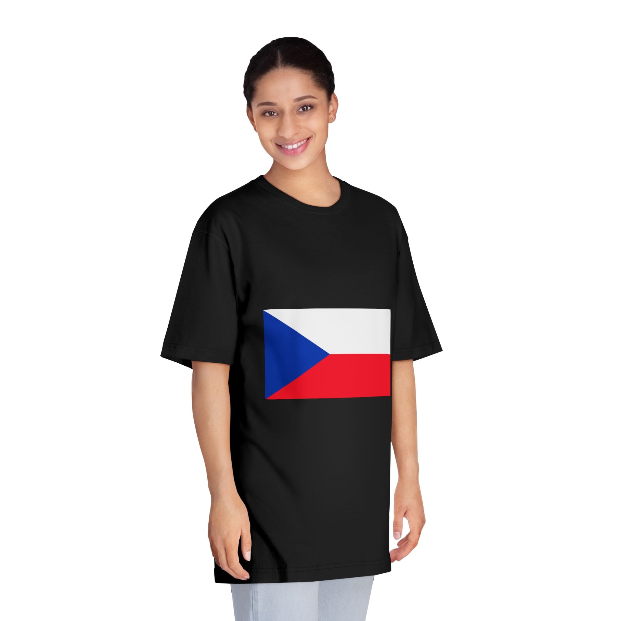 Czech Republic Flag Unisex Classic Crewneck T Shirt - Image 7